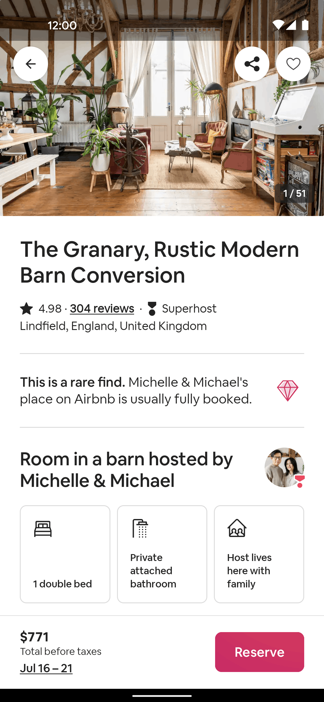 Airbnb Android Real Estate interface screenshot 2
