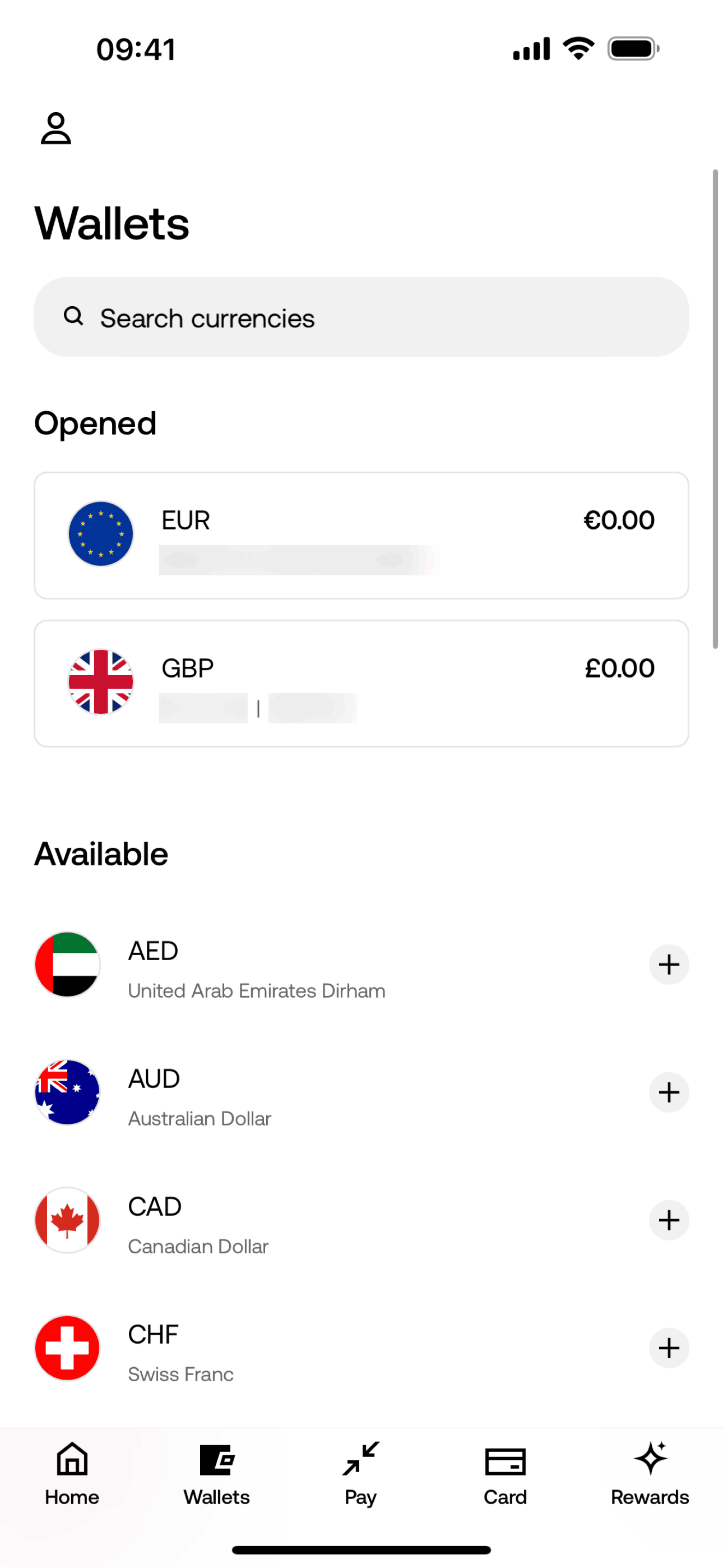 Zing iOS Finance interface screenshot 6