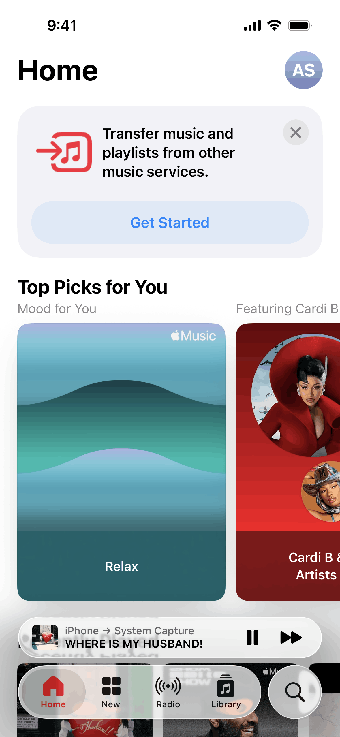 Apple Music iOS Music & Audio interface screenshot 2
