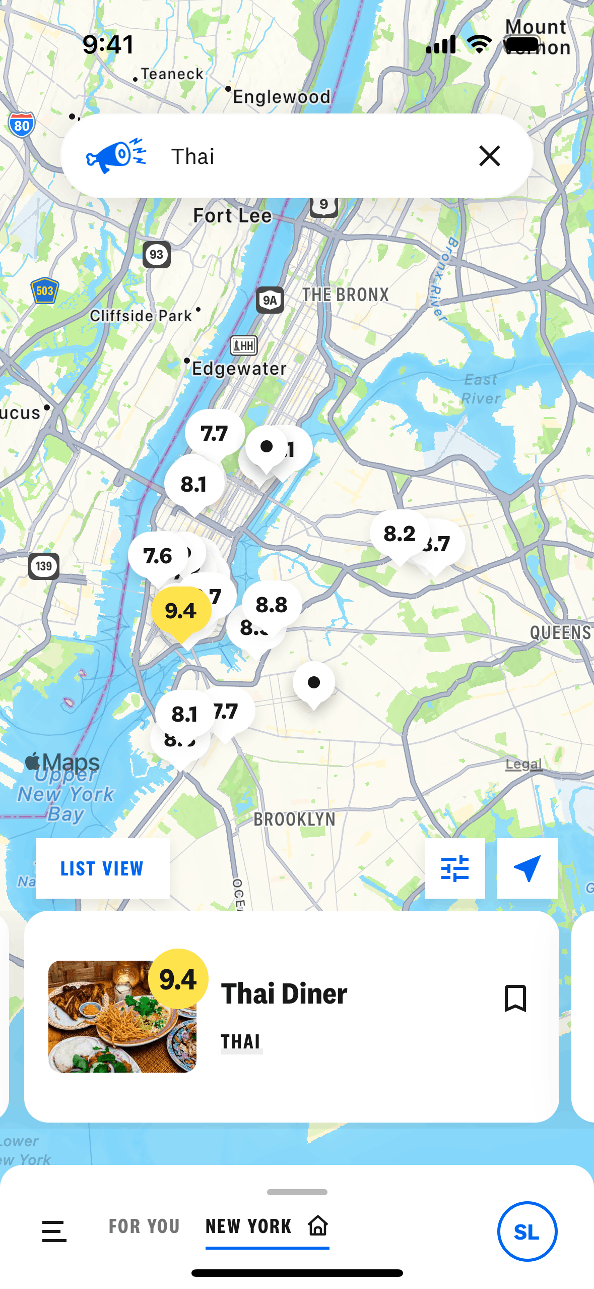 The Infatuation iOS Food & Drink interface screenshot 5