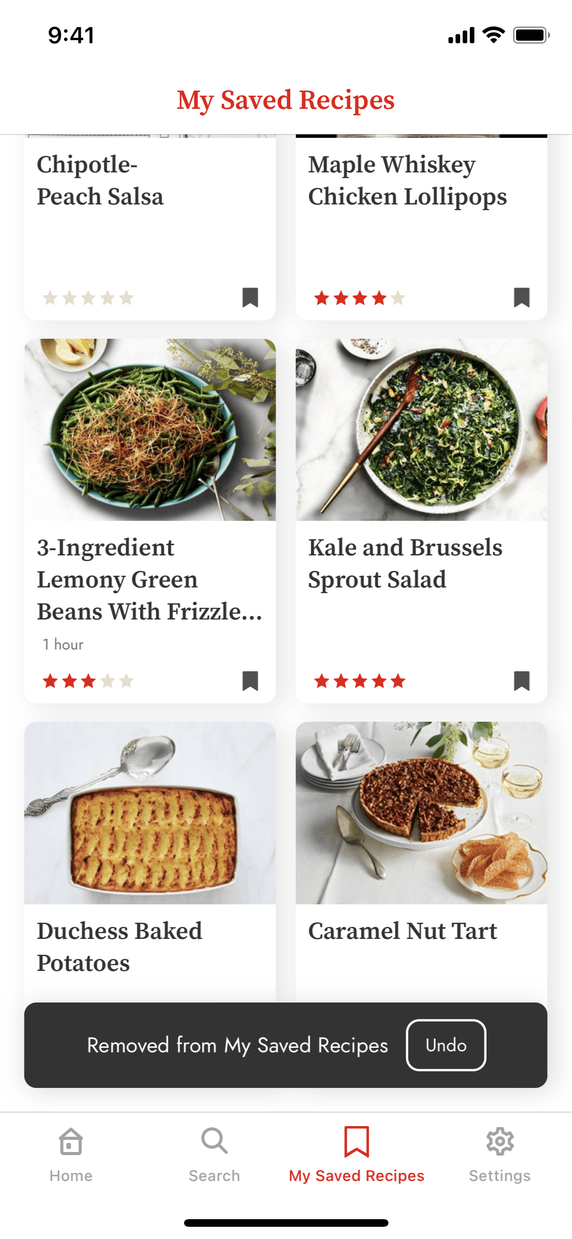 Epicurious iOS Food & Drink interface screenshot 19
