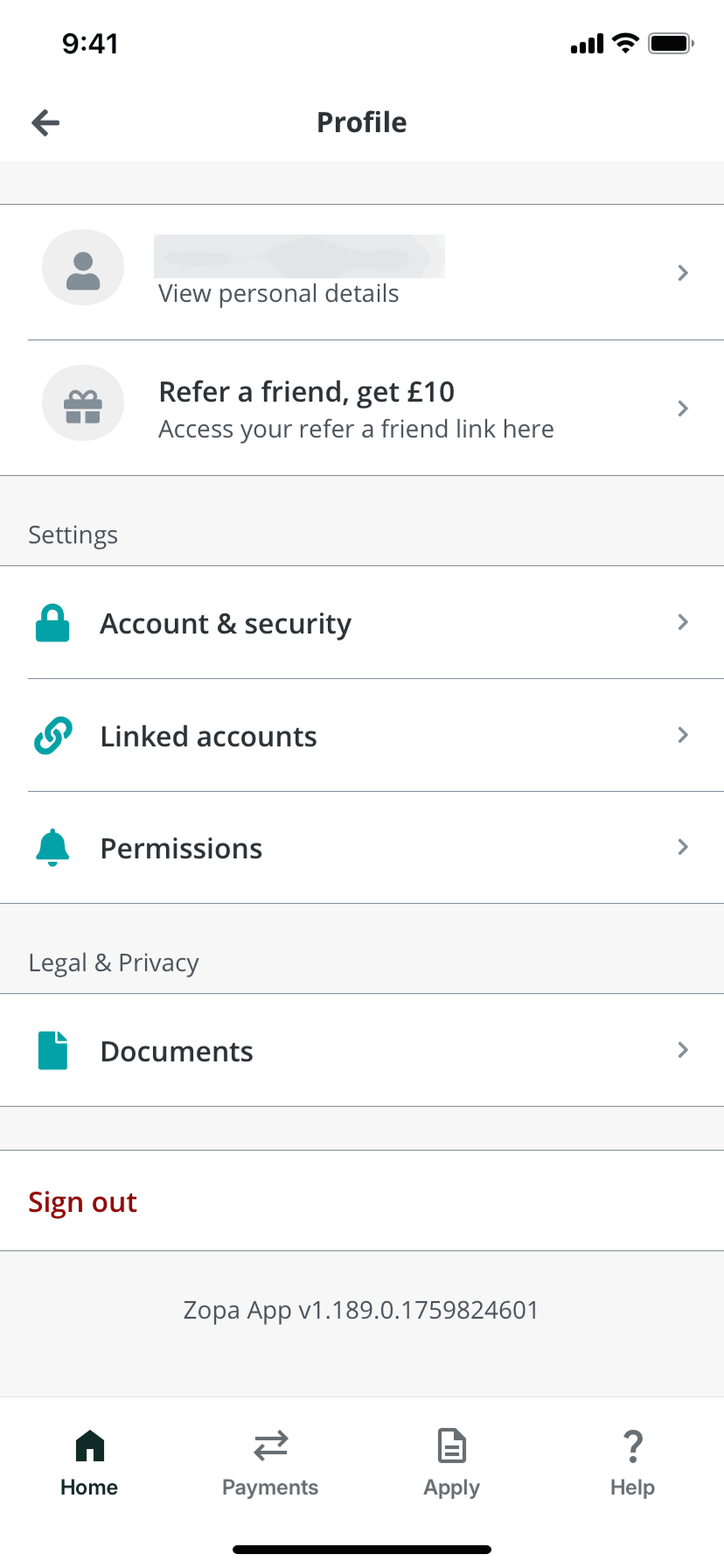 Zopa Bank iOS Finance interface screenshot 24