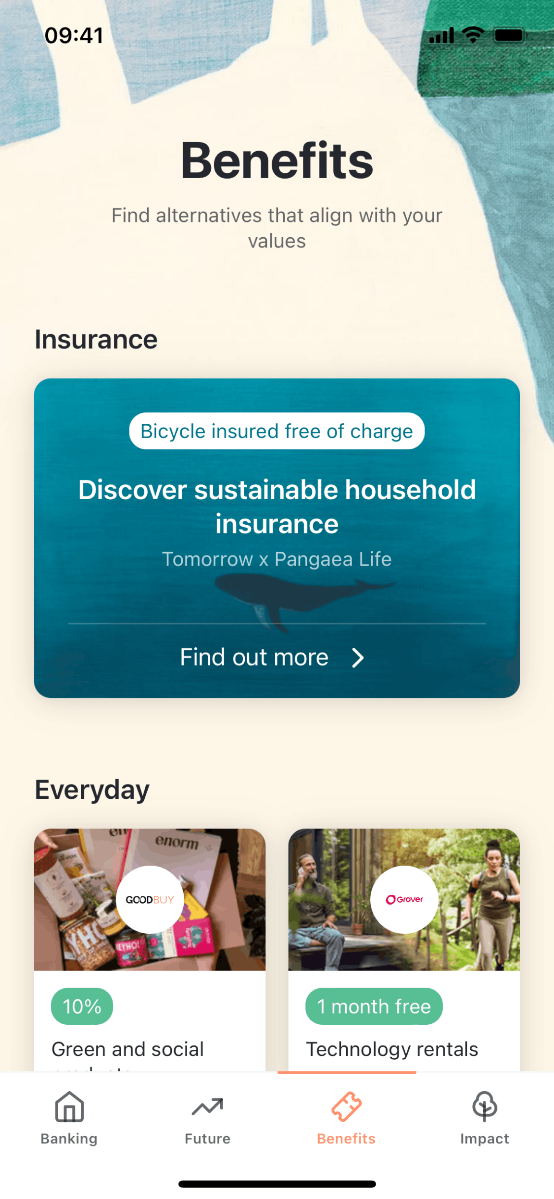 Tomorrow iOS Finance interface screenshot 9