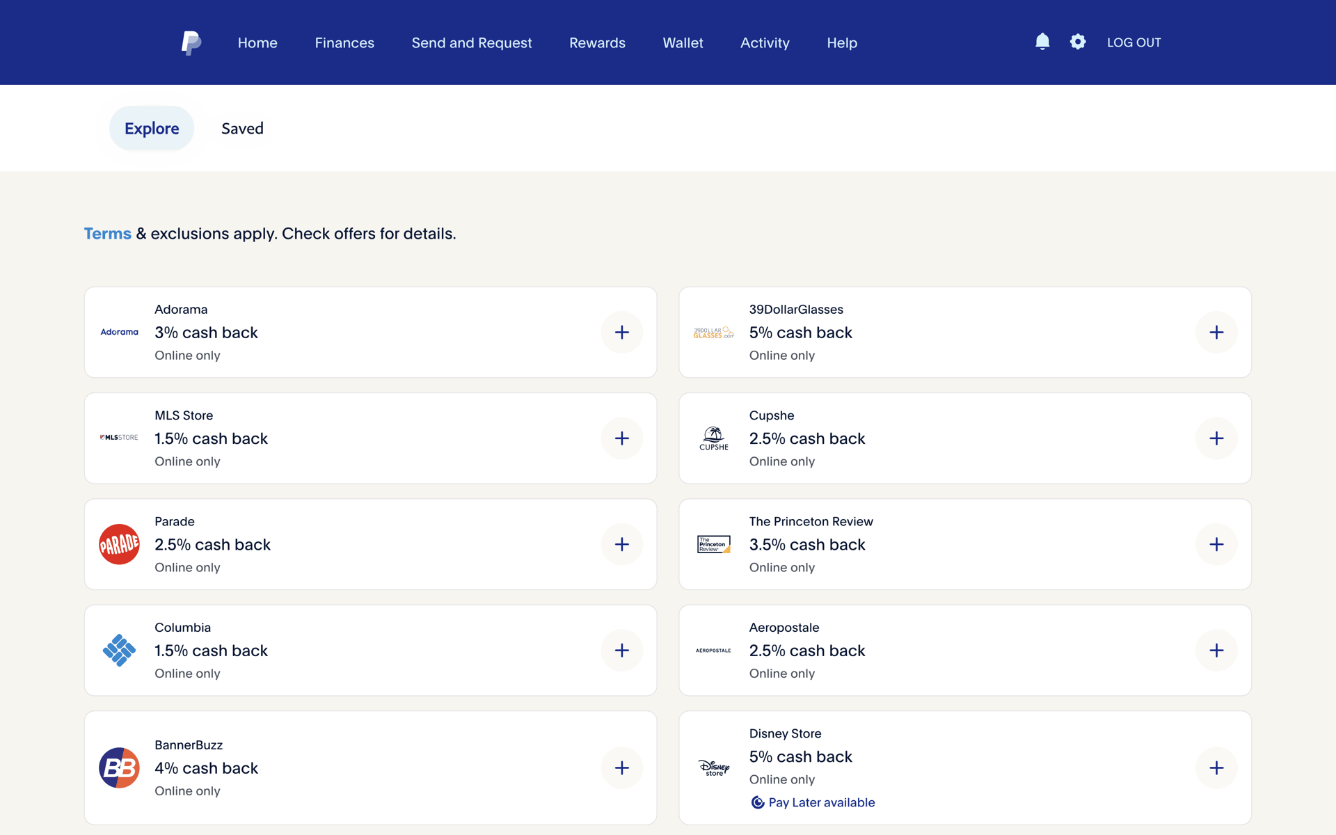 PayPal Web Finance interface screenshot 3