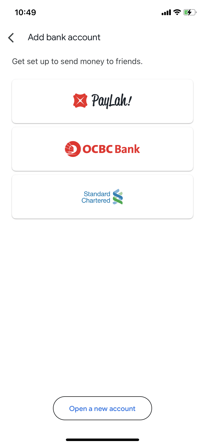 Google Pay iOS Finance interface screenshot 14