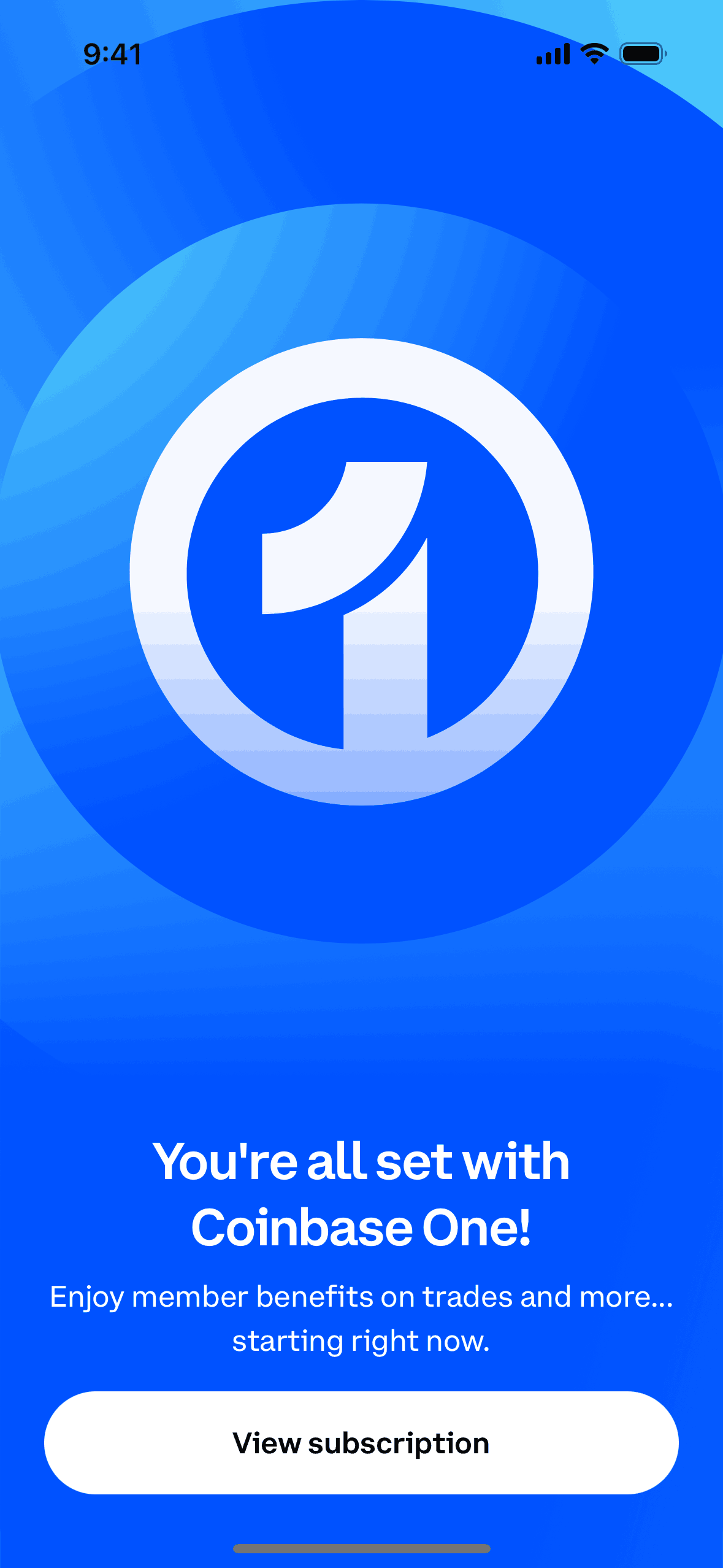 Coinbase iOS Finance interface screenshot 23