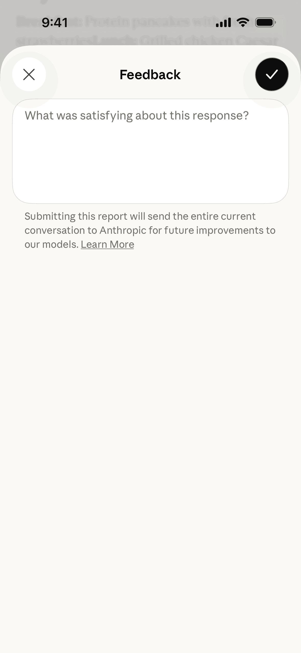 Claude iOS AI interface screenshot 10