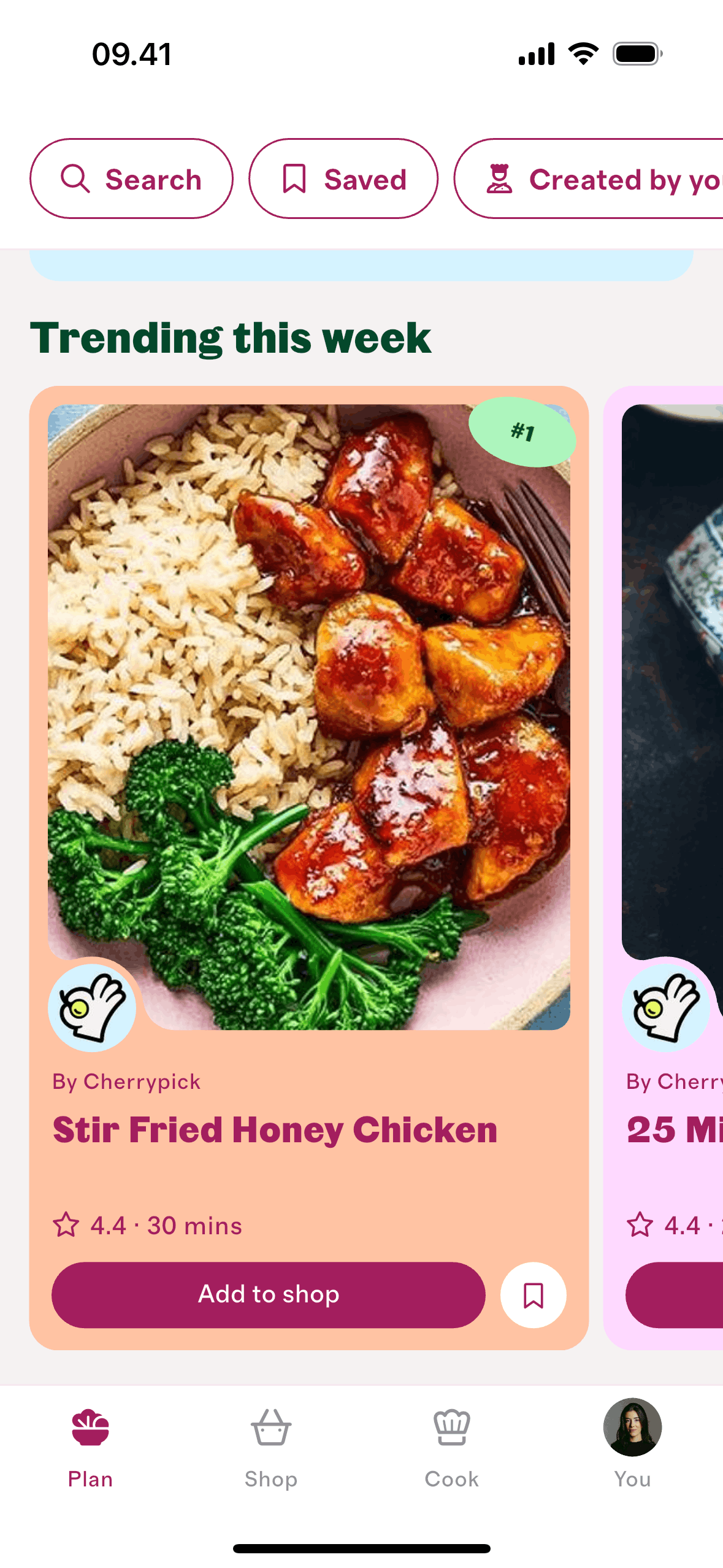 Cherrypick iOS Food & Drink interface screenshot 2