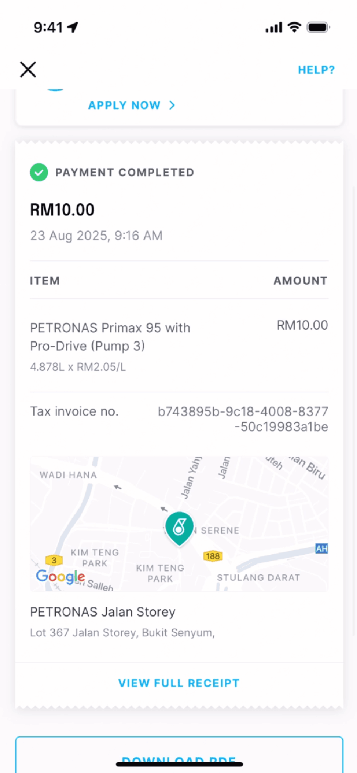 Setel iOS Maps & Navigation interface screenshot 5