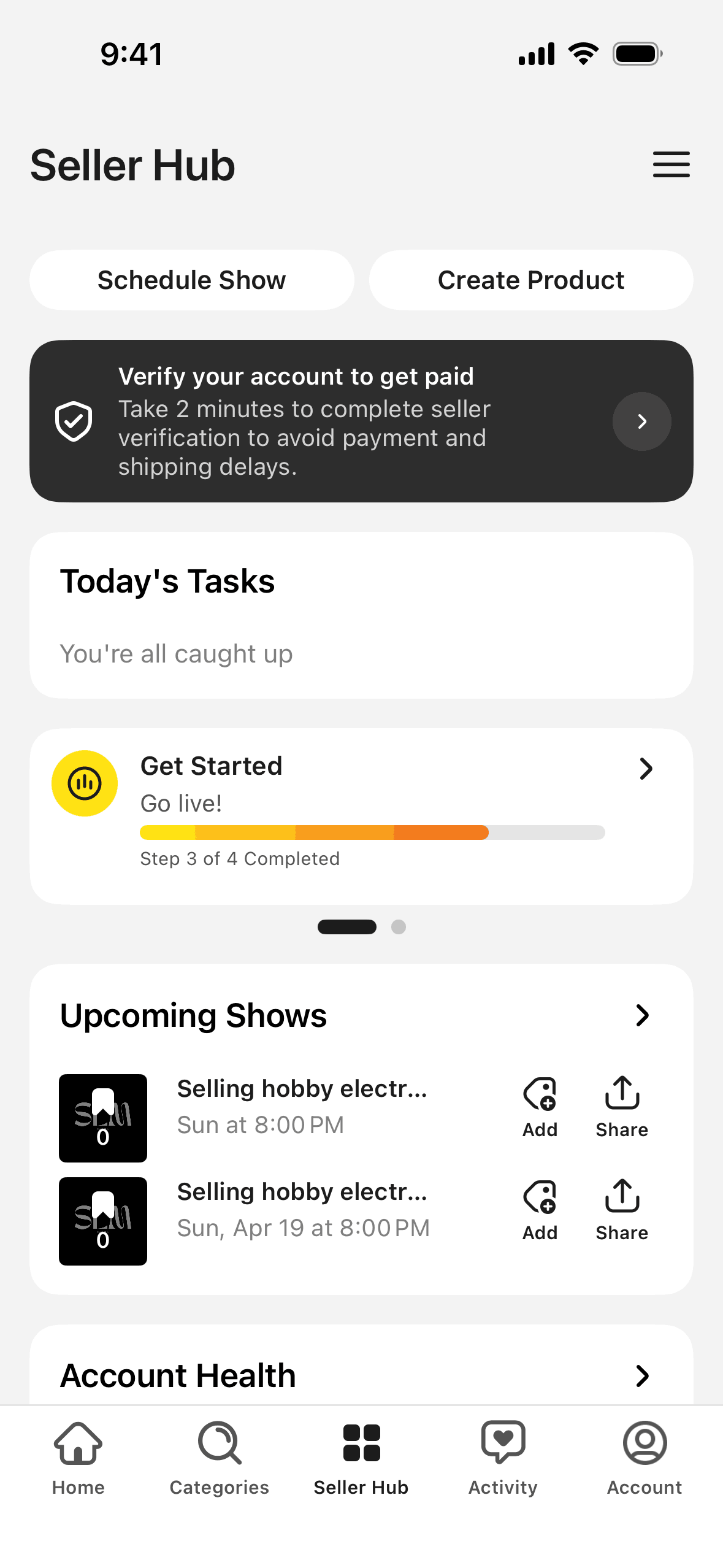 Whatnot iOS Shopping interface screenshot 6