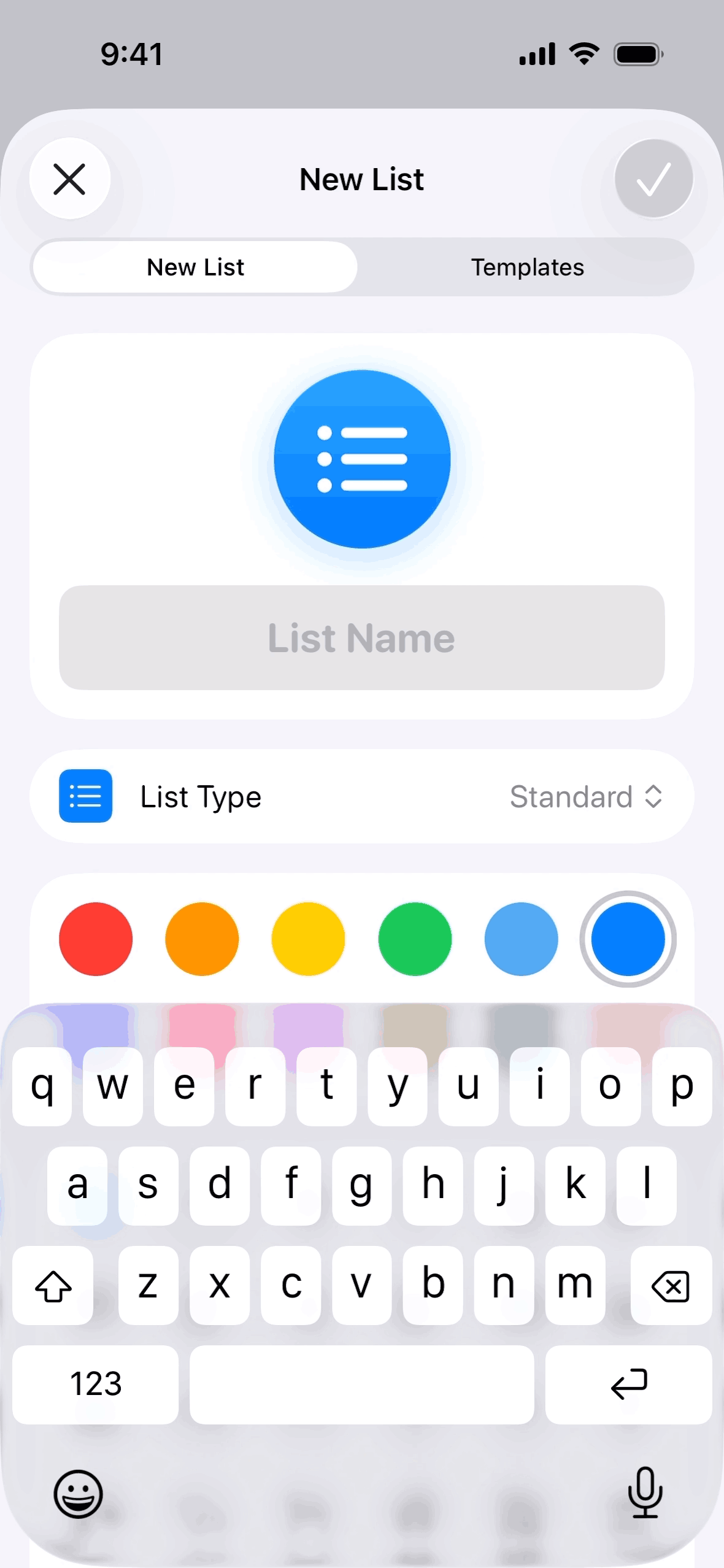 Reminders iOS Productivity interface screenshot 15