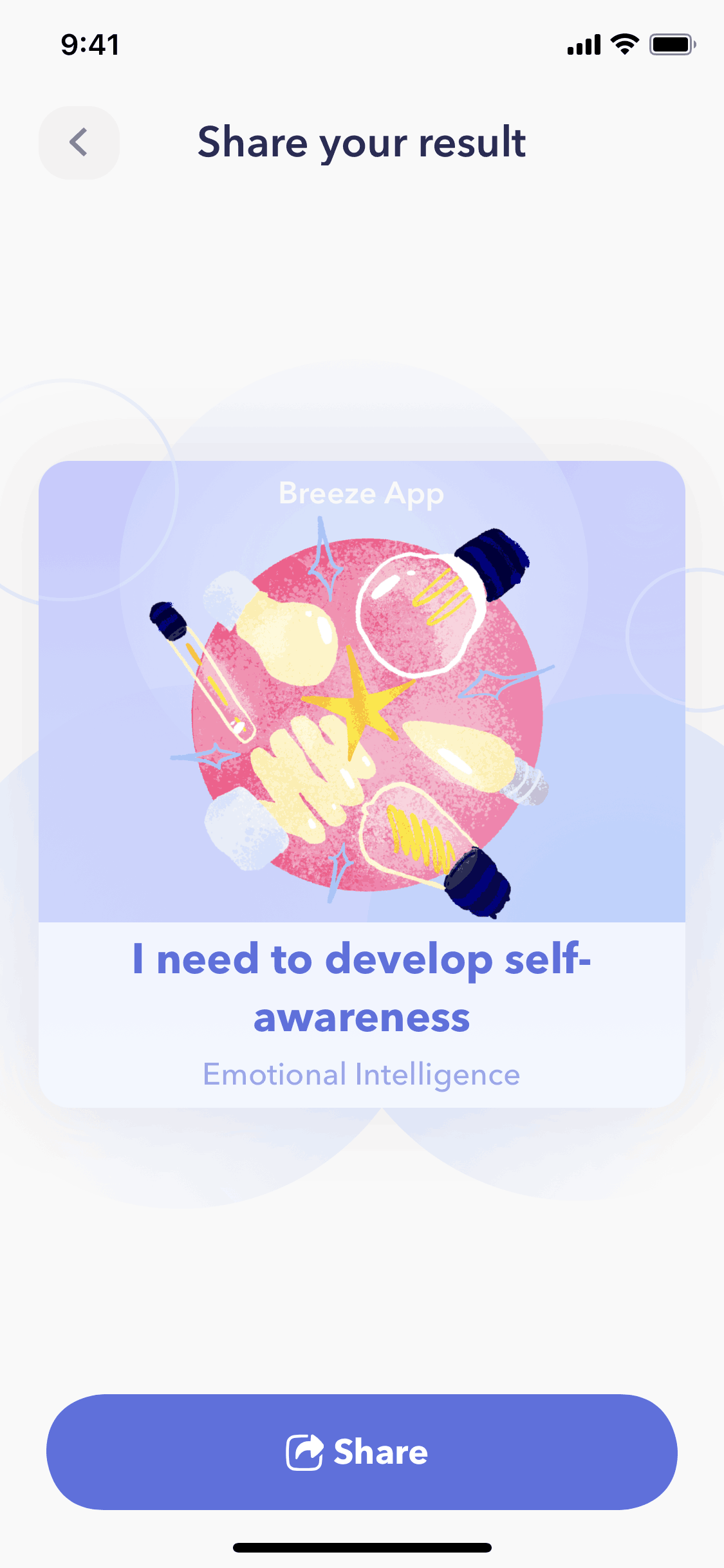 Breeze iOS Health & Fitness interface screenshot 9