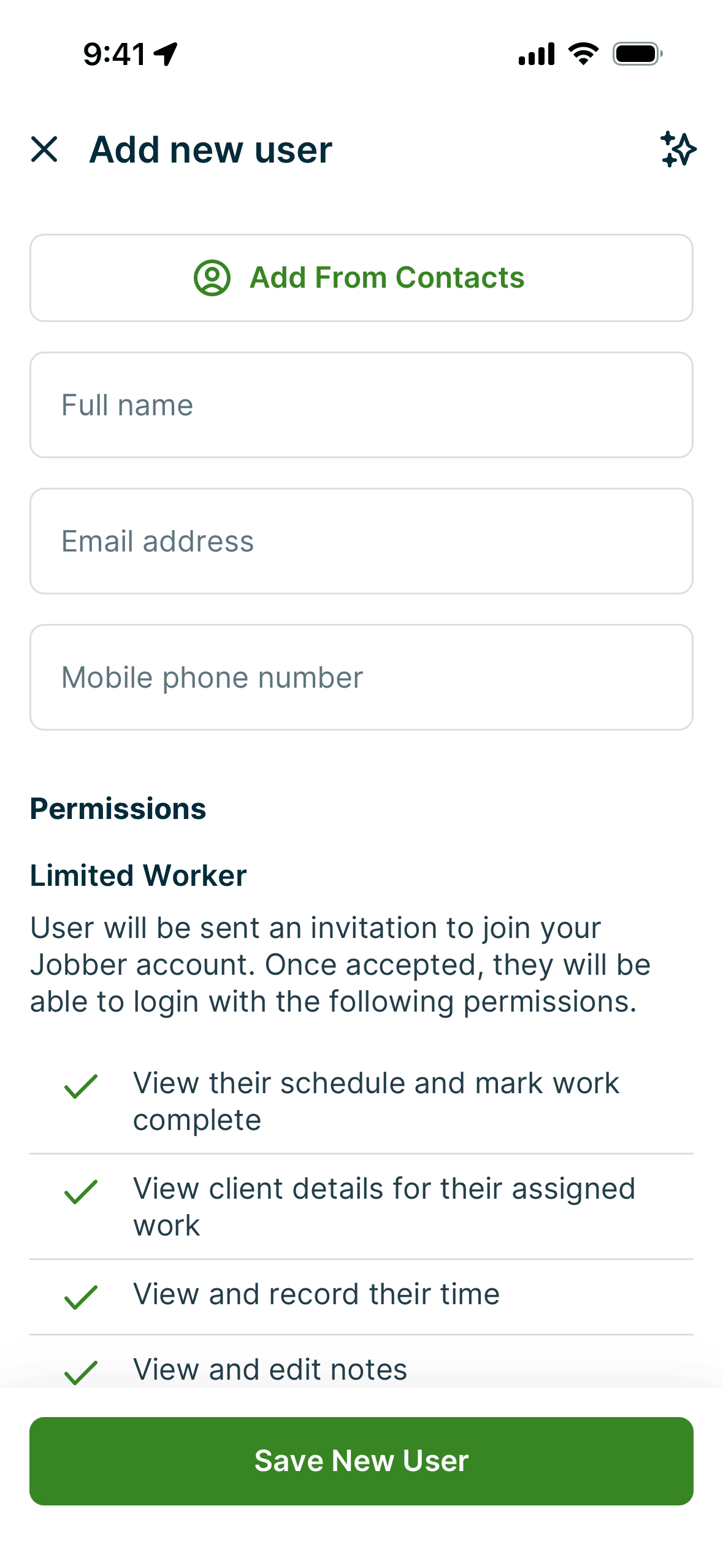 Jobber iOS Business interface screenshot 18