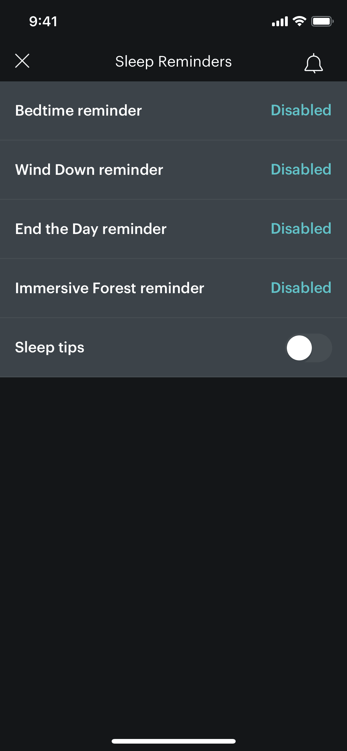 Balance iOS Health & Fitness interface screenshot 17