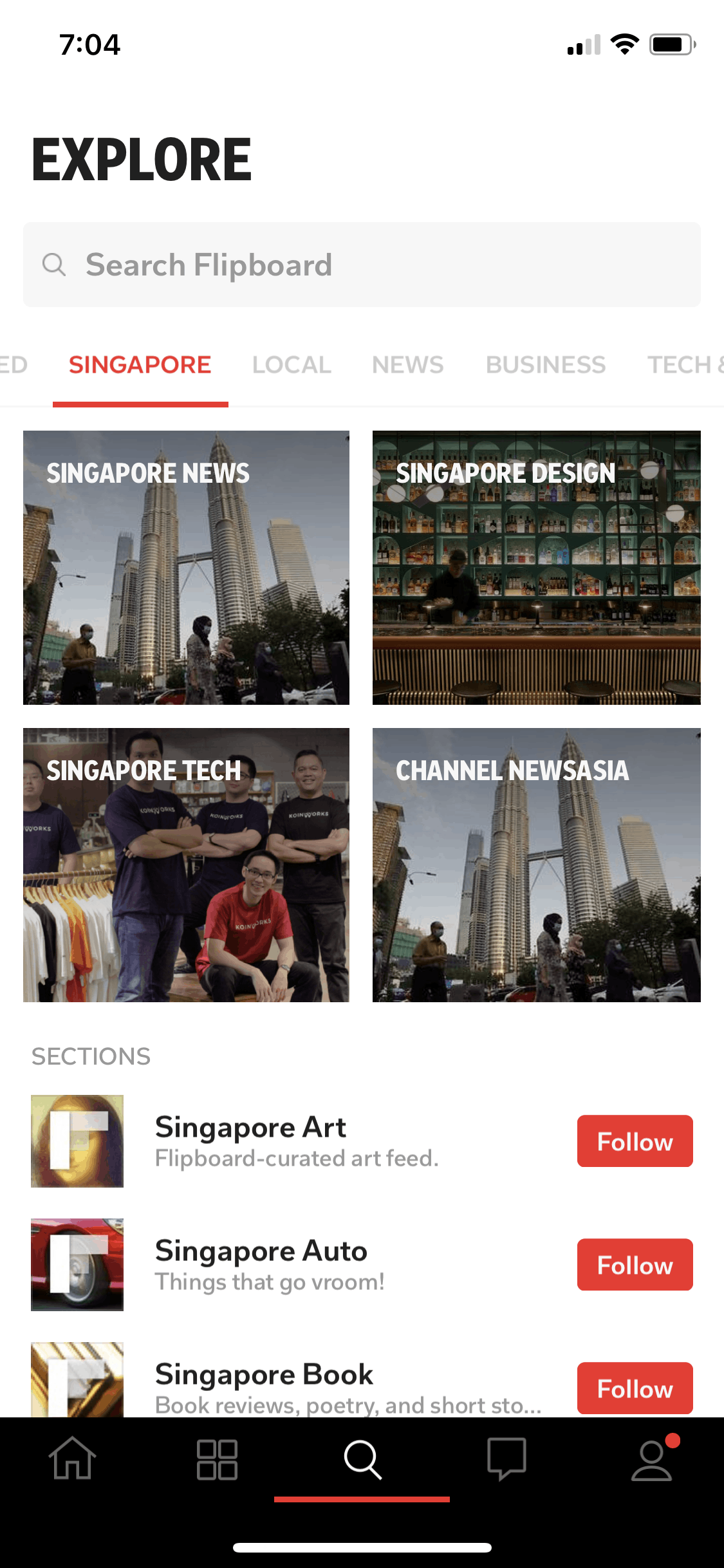 Flipboard iOS News interface screenshot 3