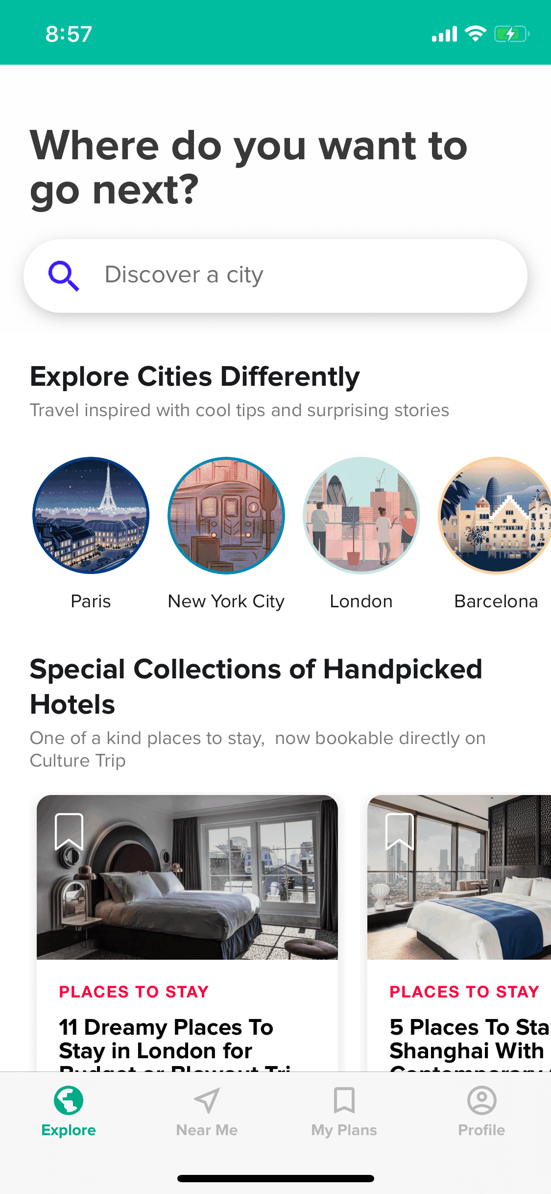 Culture Trip iOS Travel & Transportation interface screenshot 9