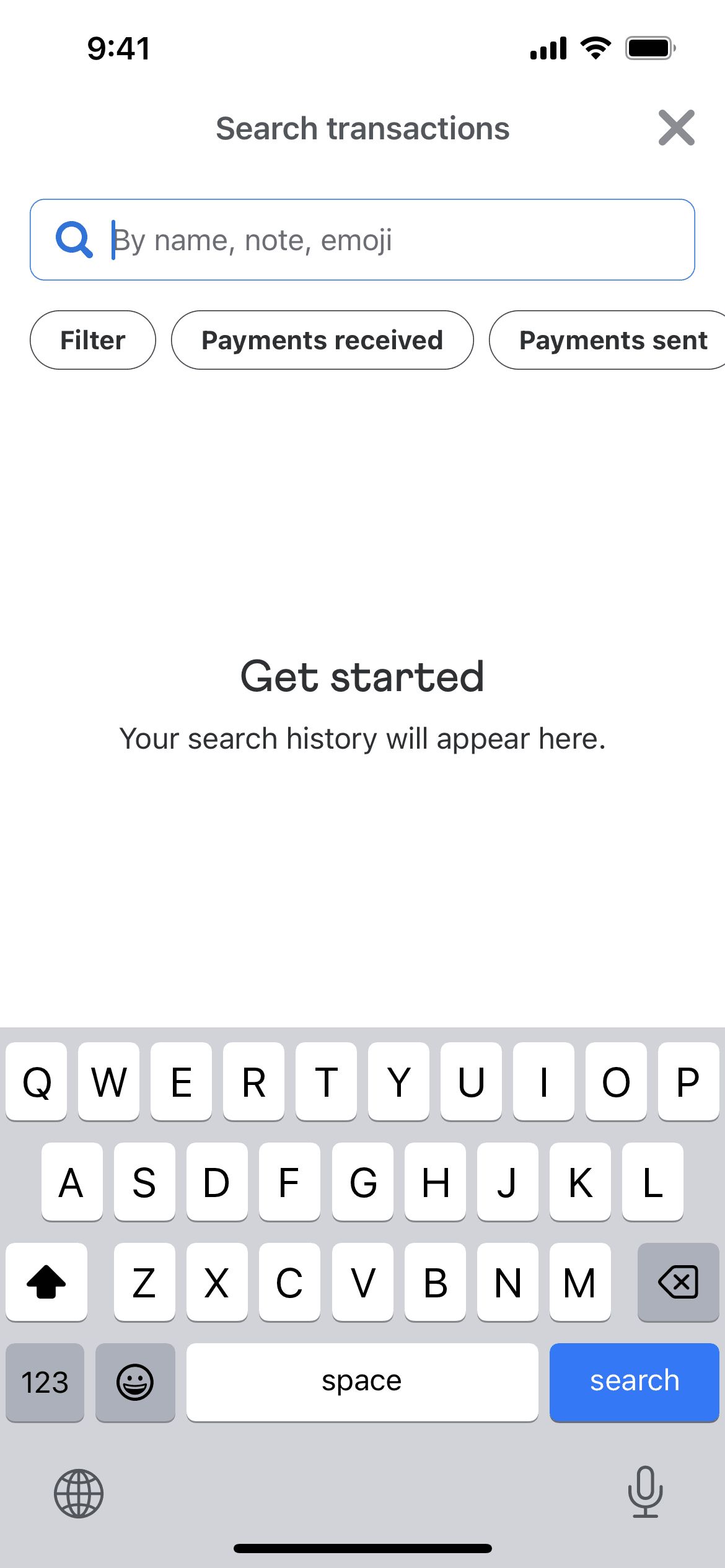 Venmo iOS Finance interface screenshot 10