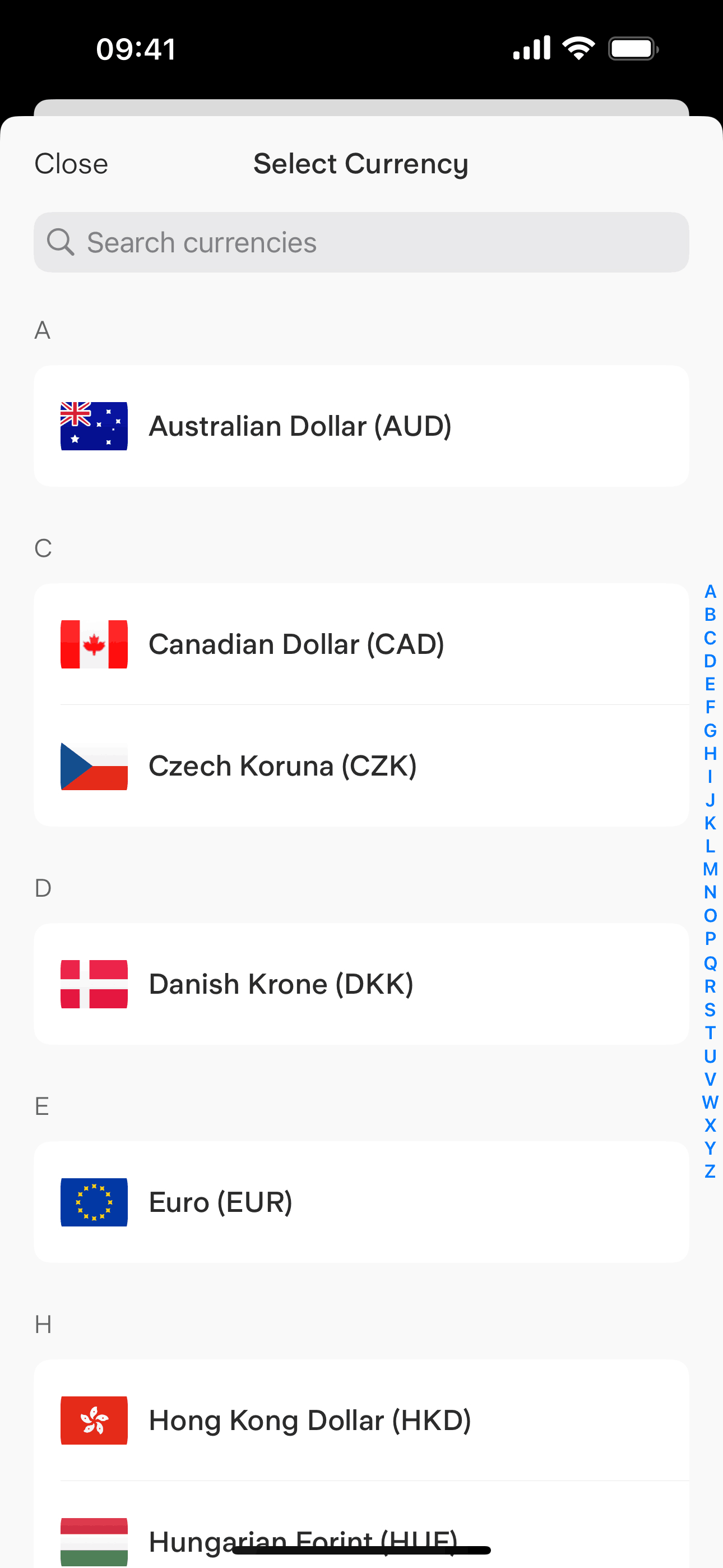 Starling Bank iOS Finance interface screenshot 17