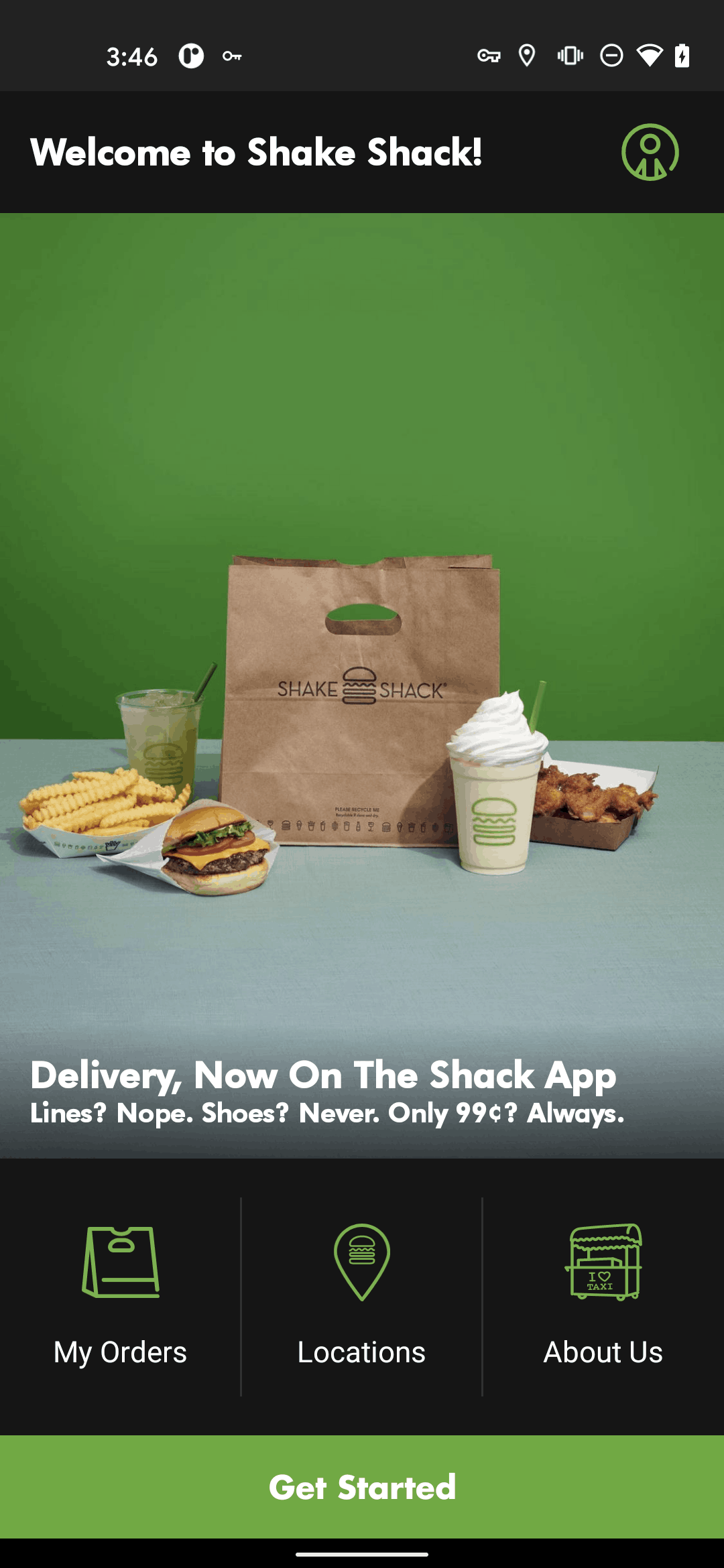 Shake Shack Android Food & Drink interface screenshot 3