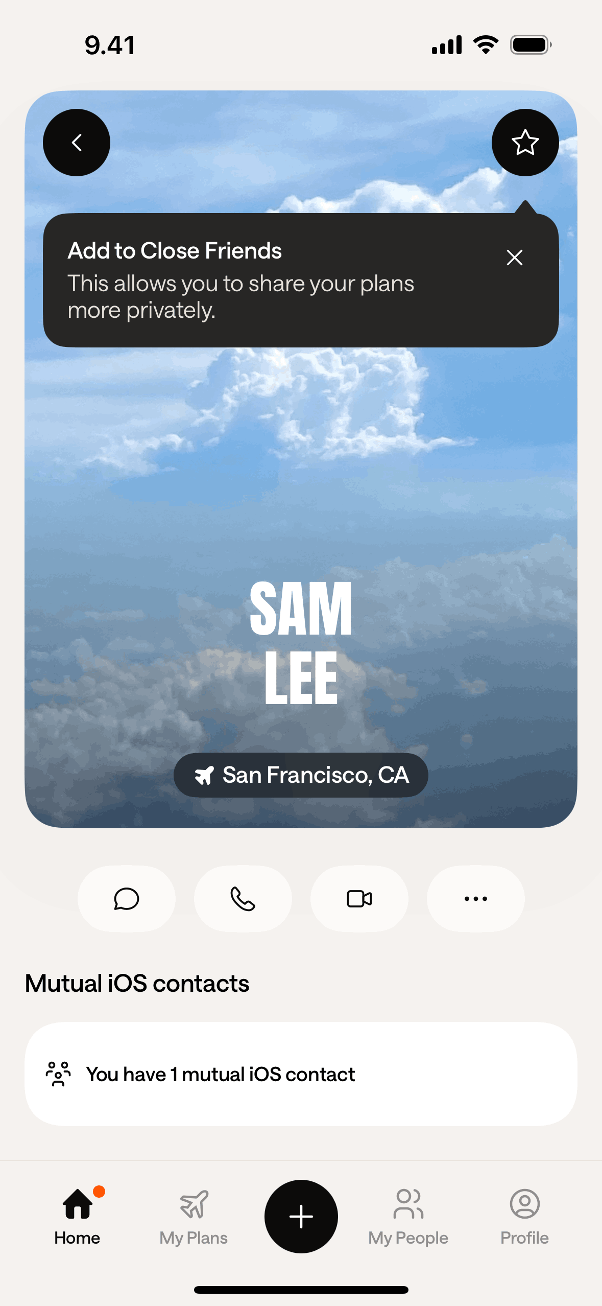 Mozi iOS Social Networking interface screenshot 16