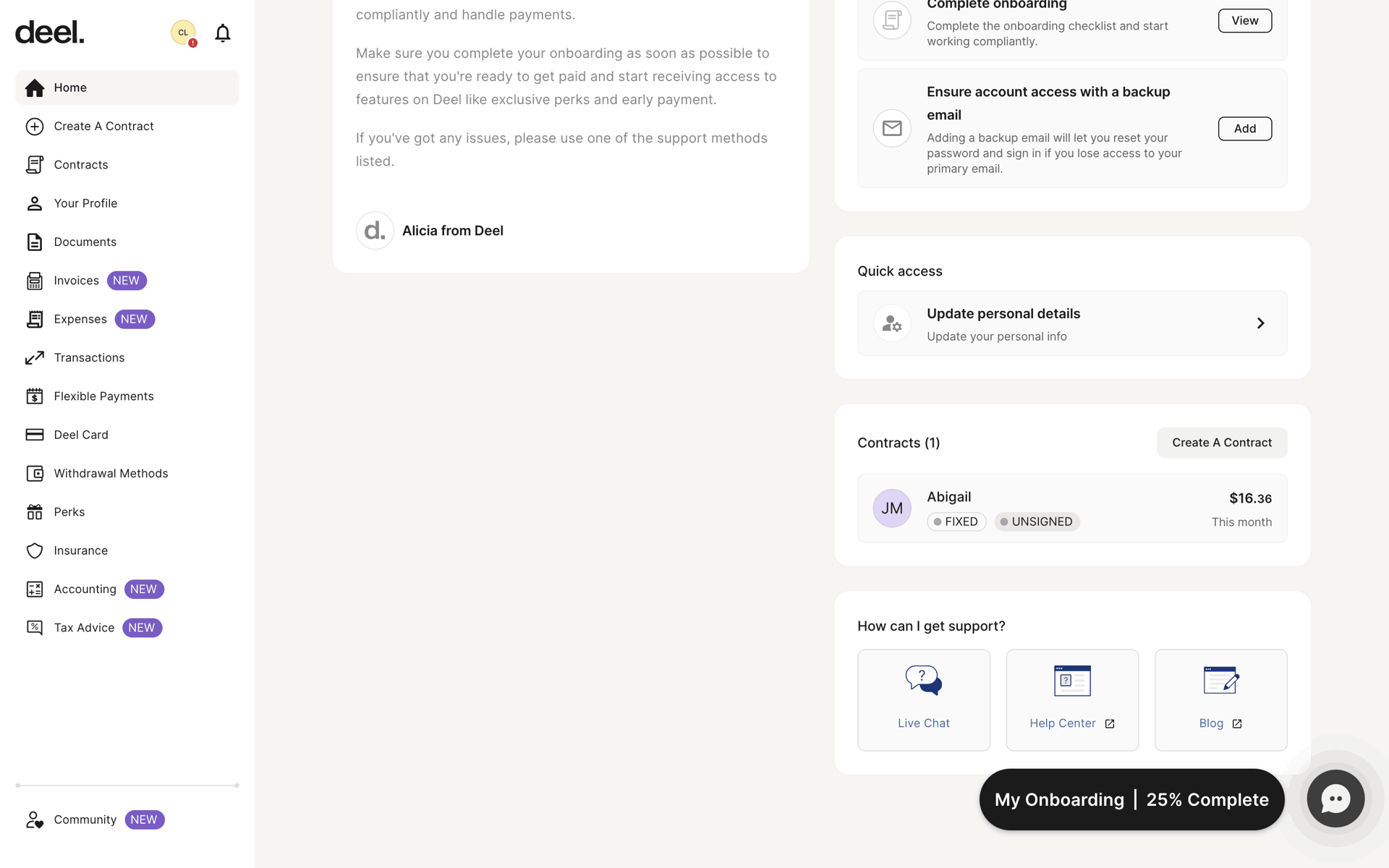 Jobs & Recruitment app screen 1