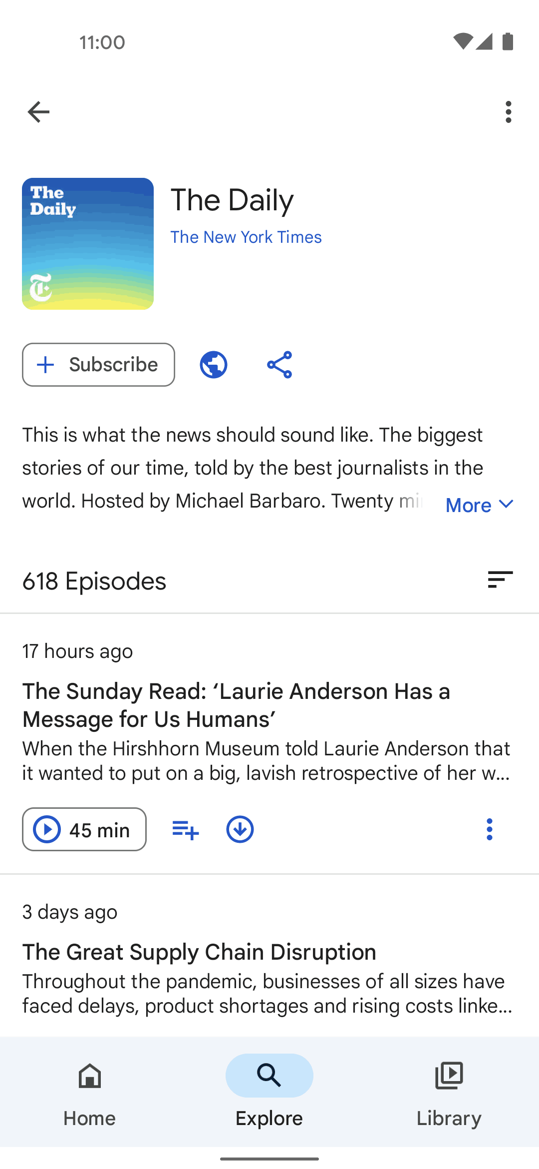 Google Podcasts Android Music & Audio interface screenshot 11