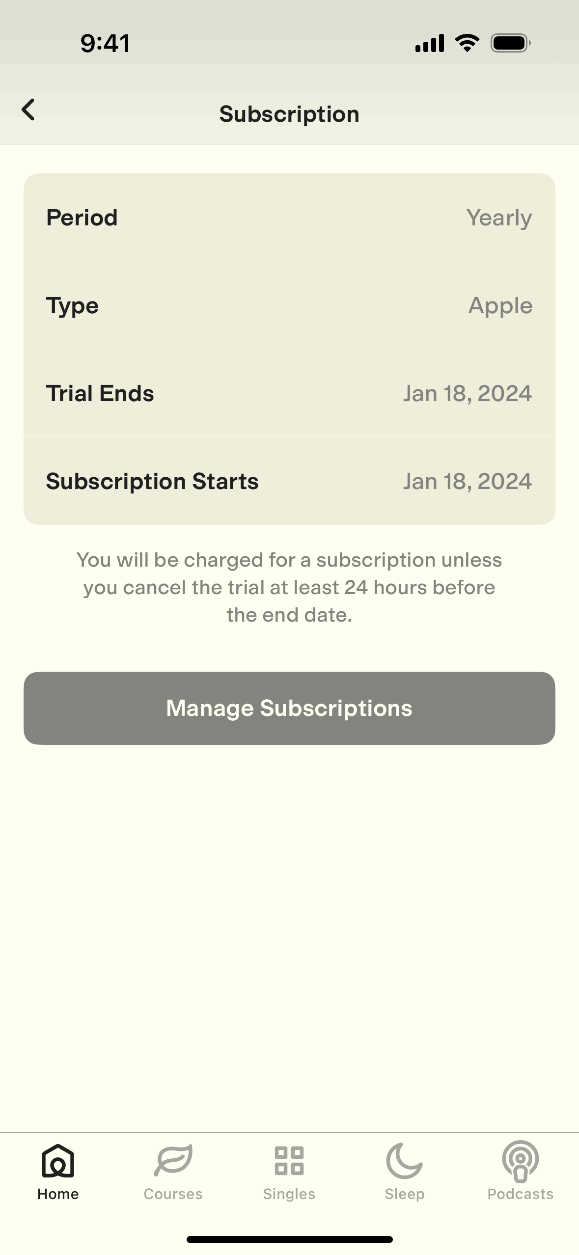 Ten Percent Happier iOS Health & Fitness interface screenshot 15