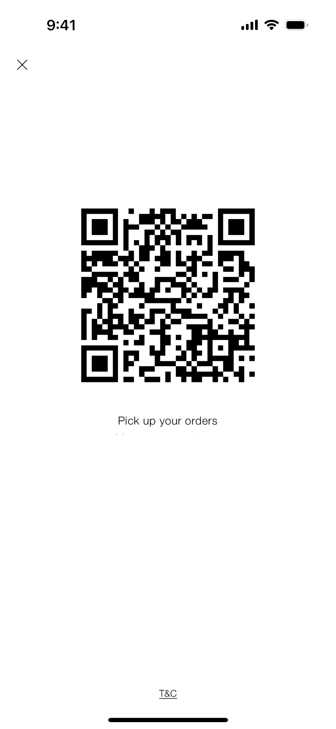 Zara QR on ZARA (ios) screen 2