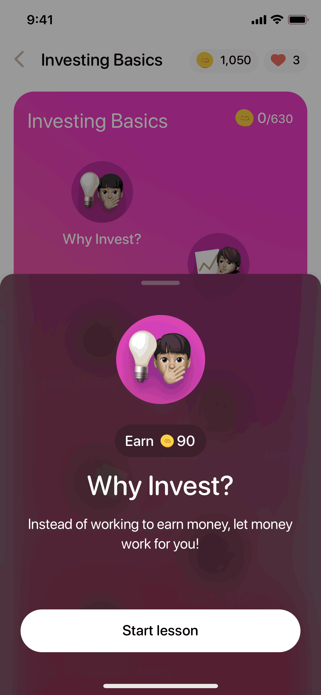 Bloom iOS Finance interface screenshot 5