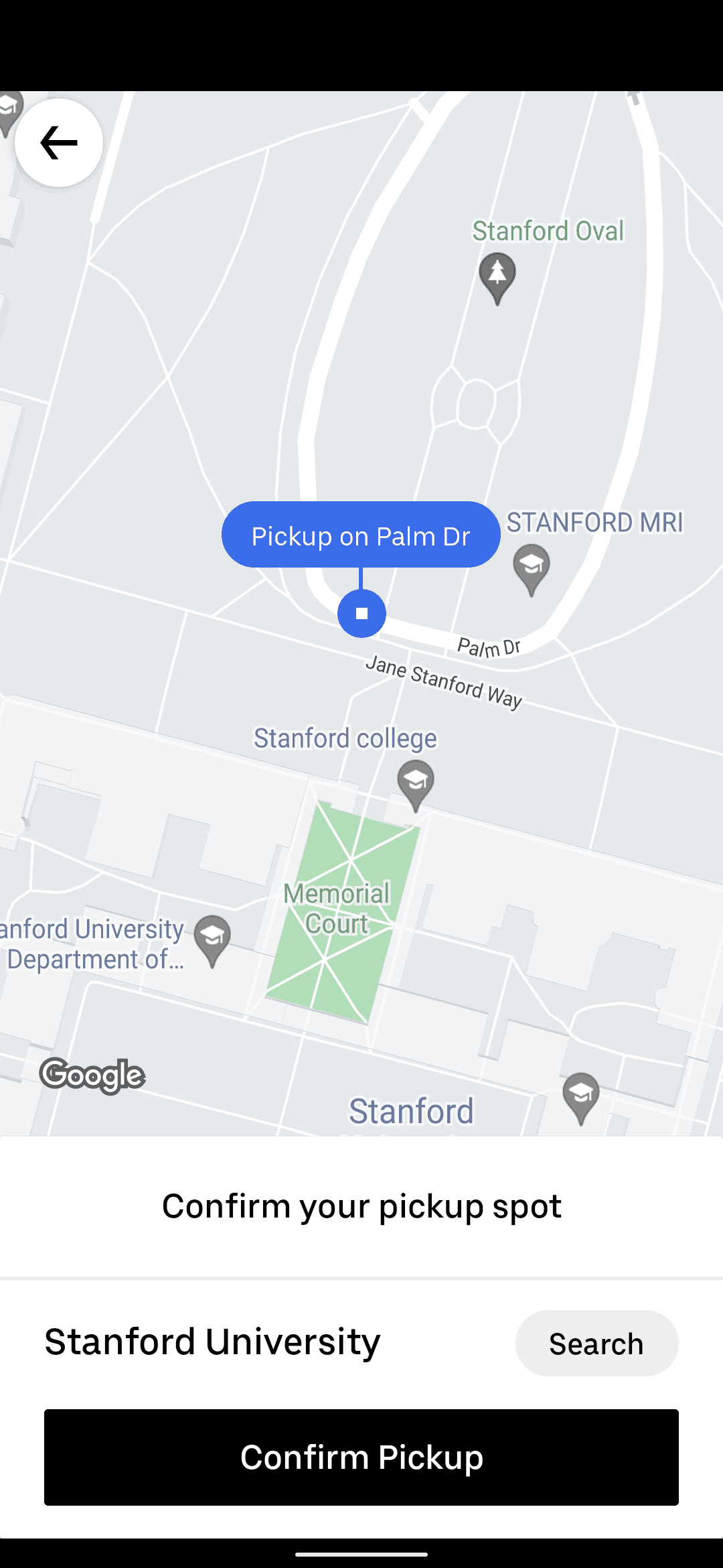 Uber Android Travel & Transportation interface screenshot 1