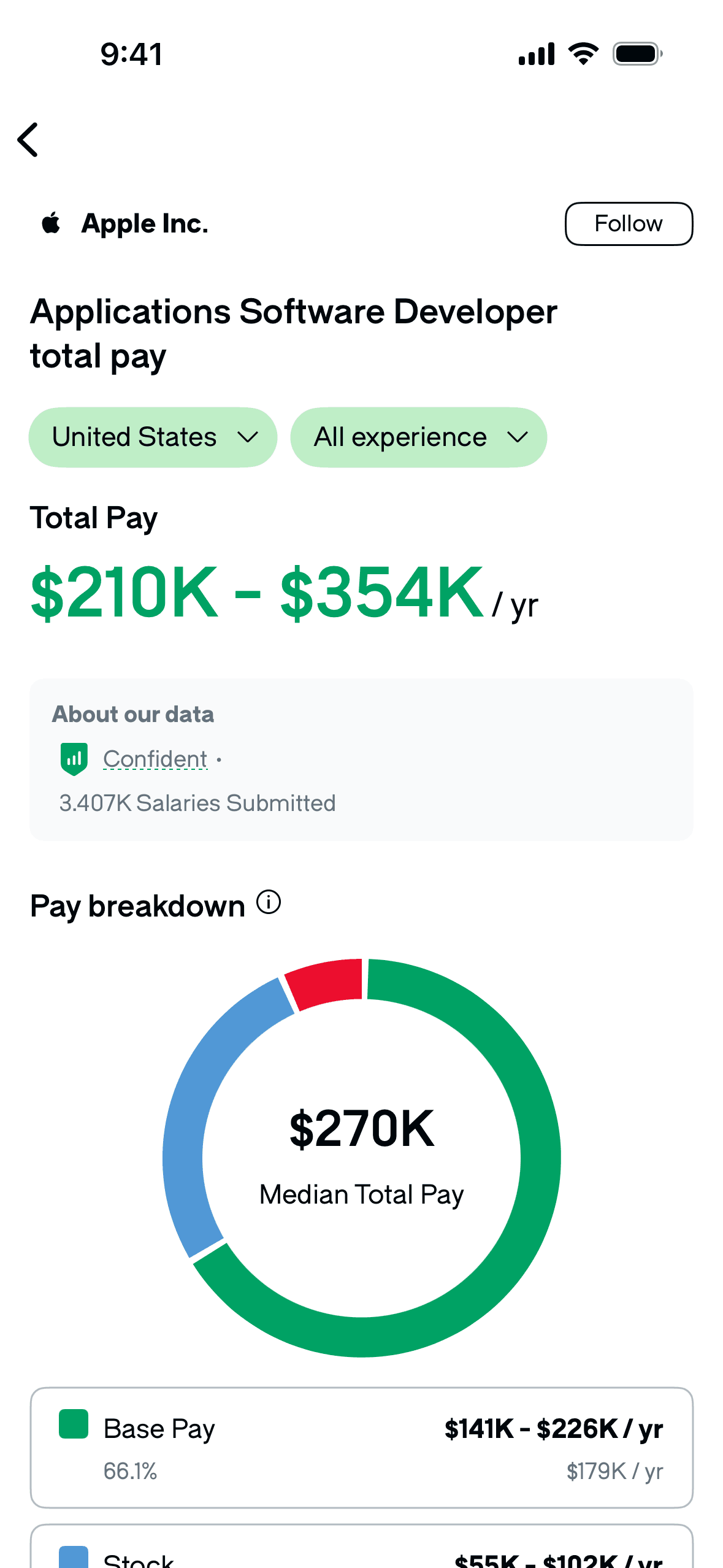 Glassdoor iOS Jobs & Recruitment interface screenshot 2