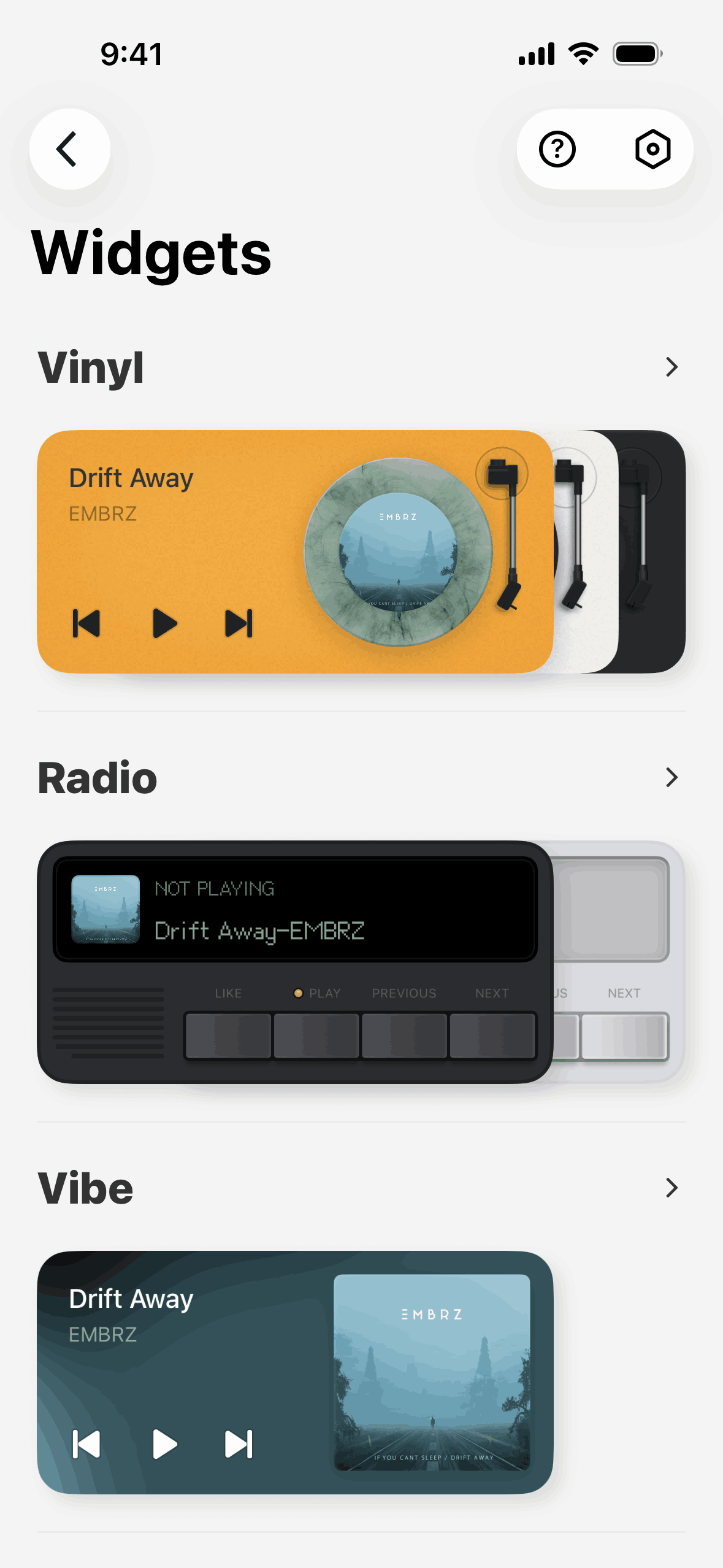 MD Vinyl iOS Music & Audio interface screenshot 17