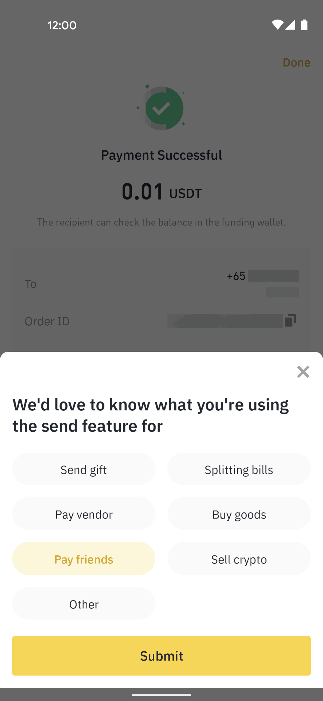 Binance Android Finance interface screenshot 20
