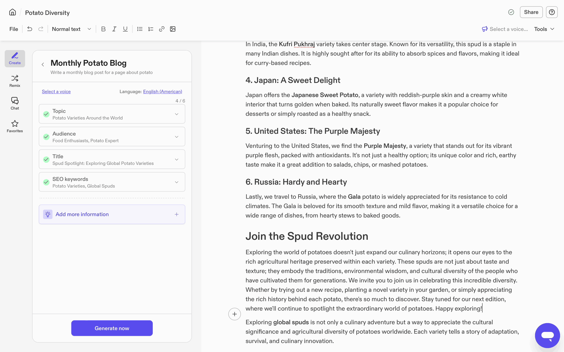 Jasper Web AI interface screenshot 21