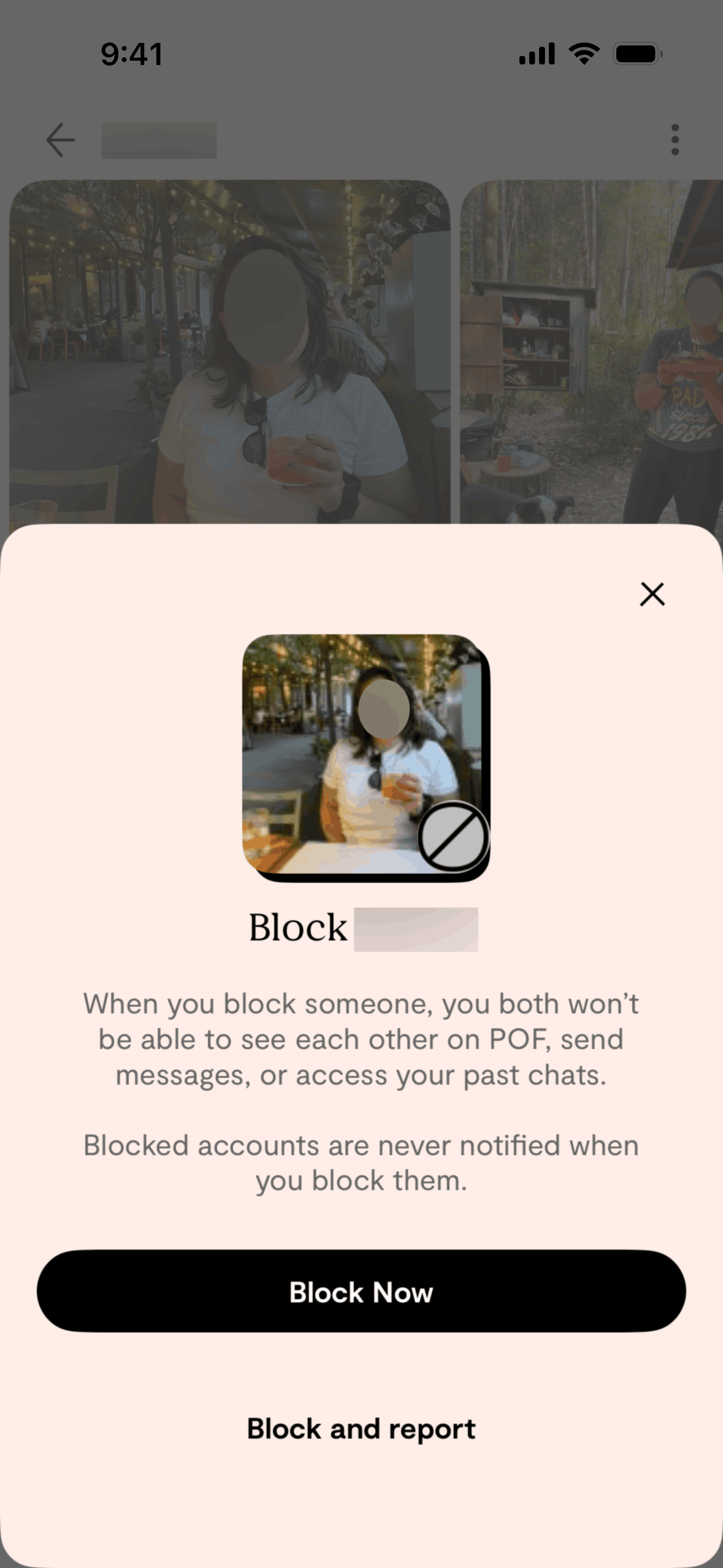 Plenty of Fish iOS dating interface screenshot 5