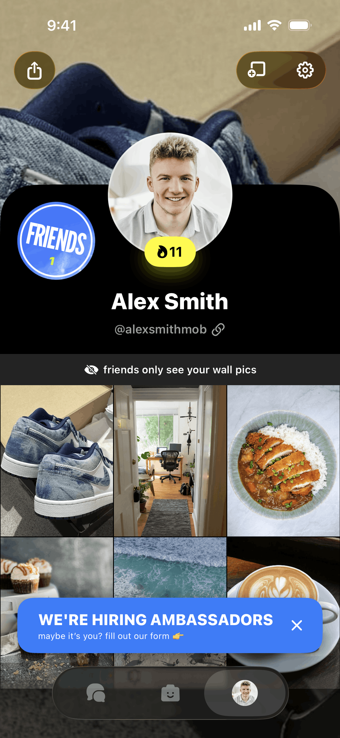 yope iOS Lifestyle interface screenshot 2