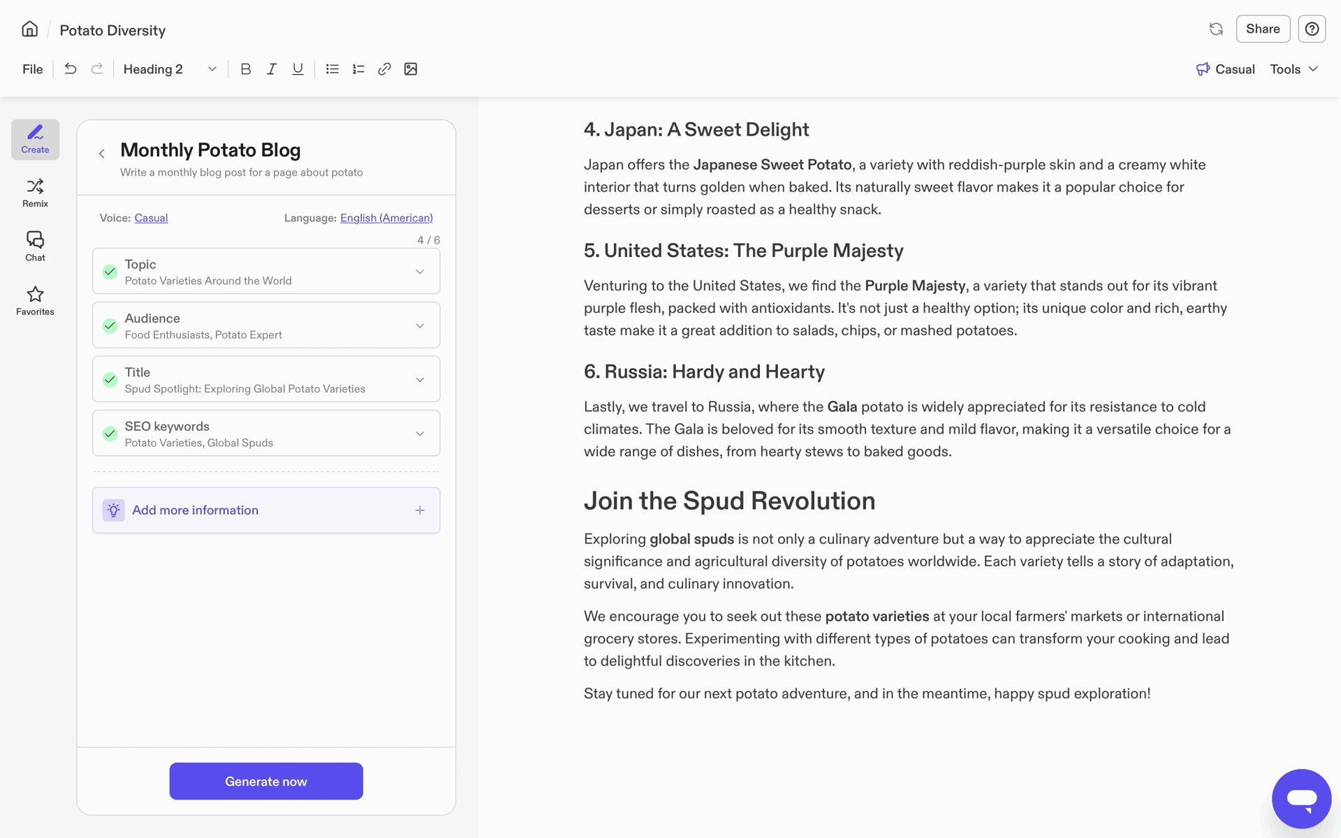 Jasper Web AI interface screenshot 15