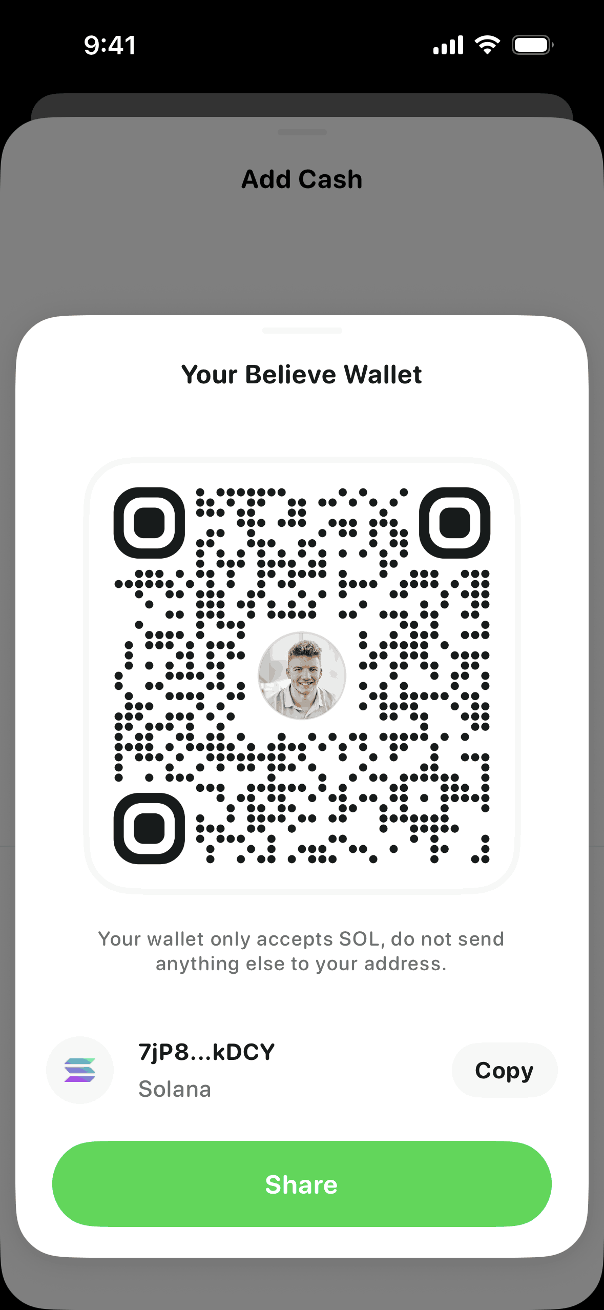Believe iOS Finance interface screenshot 7