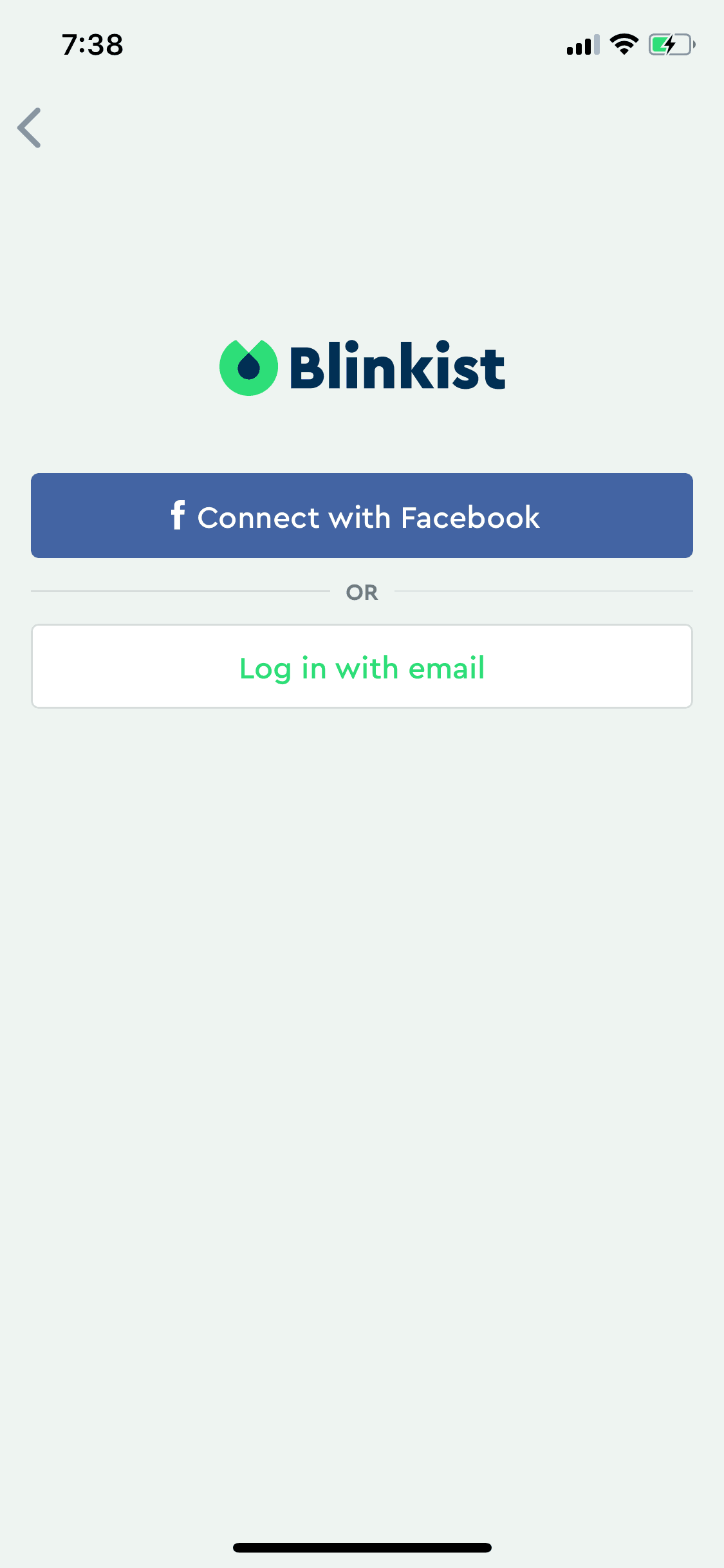 Blinkist iOS Education interface screenshot 5