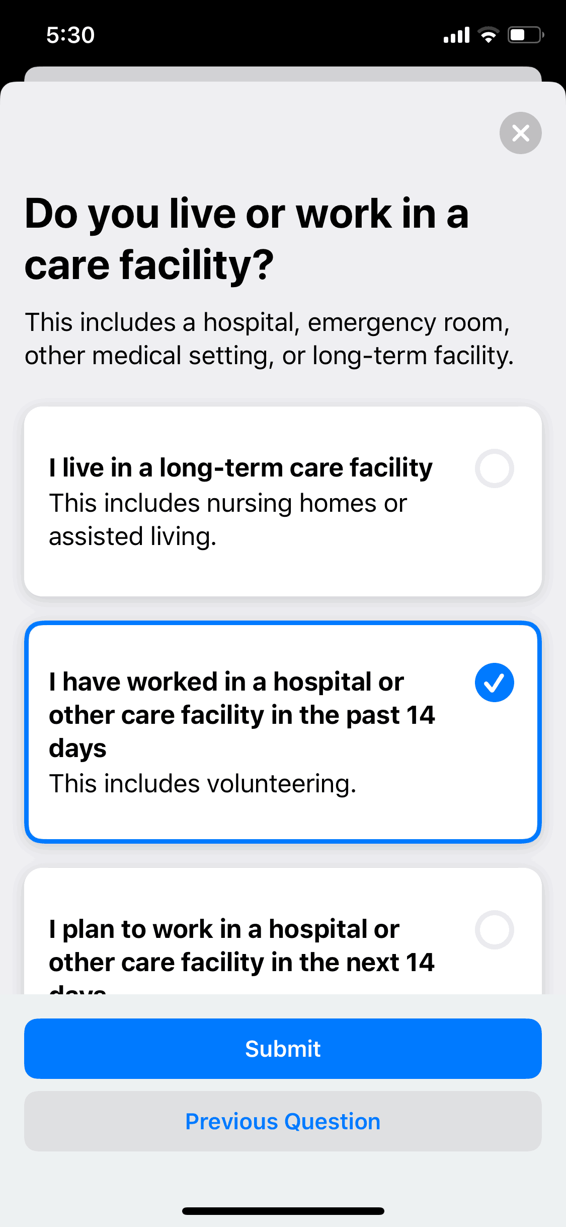 Apple COVID 19 iOS Health & Fitness interface screenshot 15