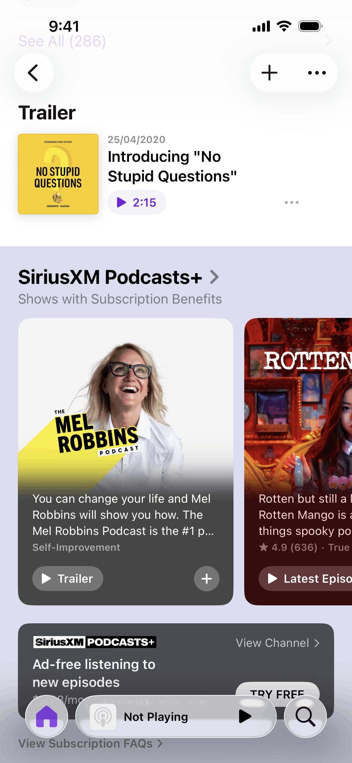 Apple Podcasts iOS Music & Audio interface screenshot 12