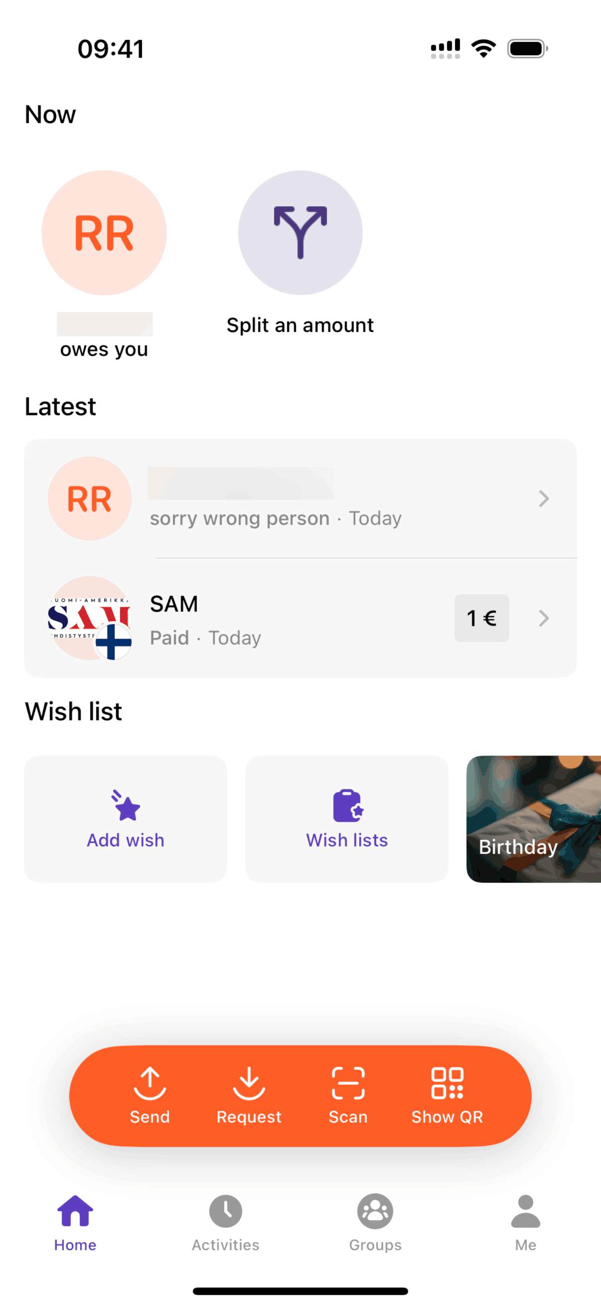 Vipps iOS Finance interface screenshot 1