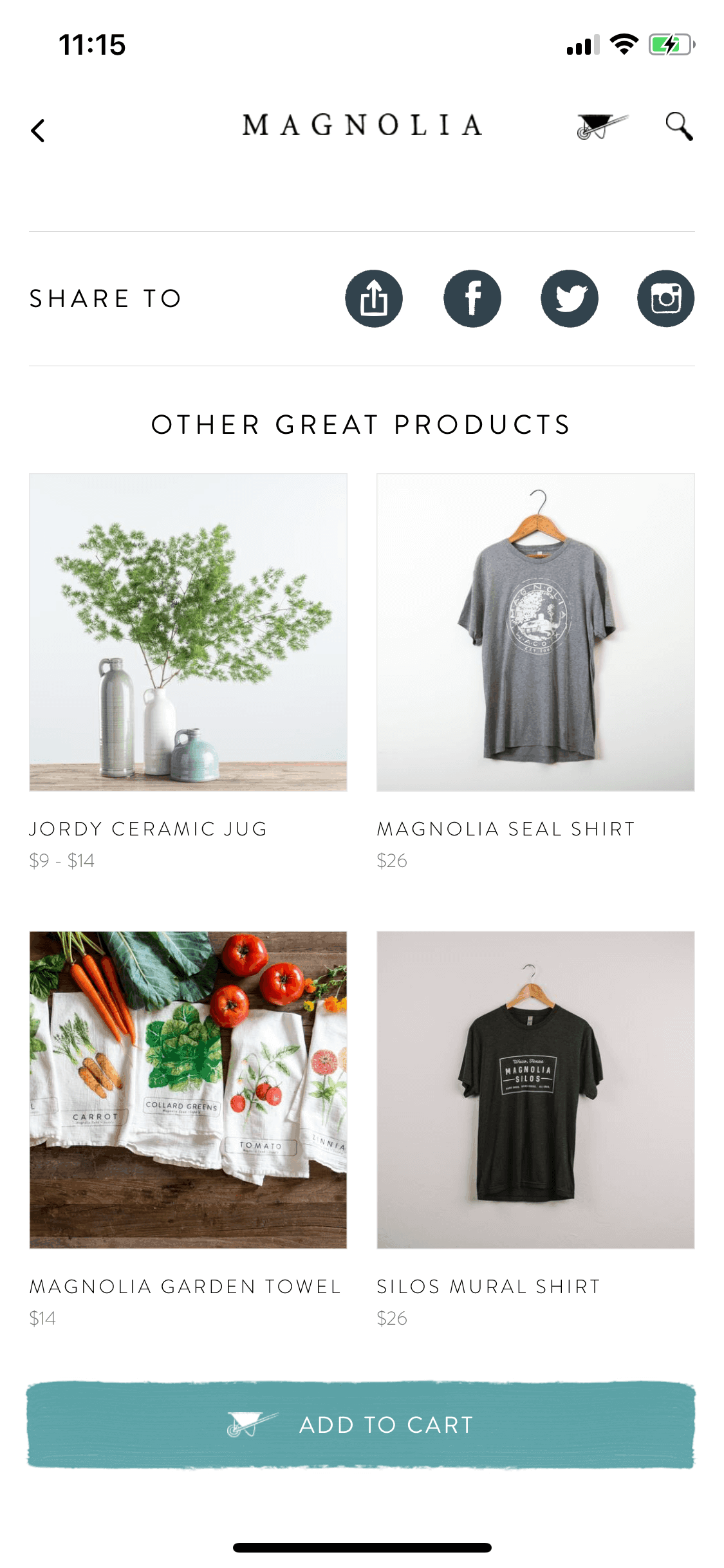 Magnolia Market iOS Shopping interface screenshot 13