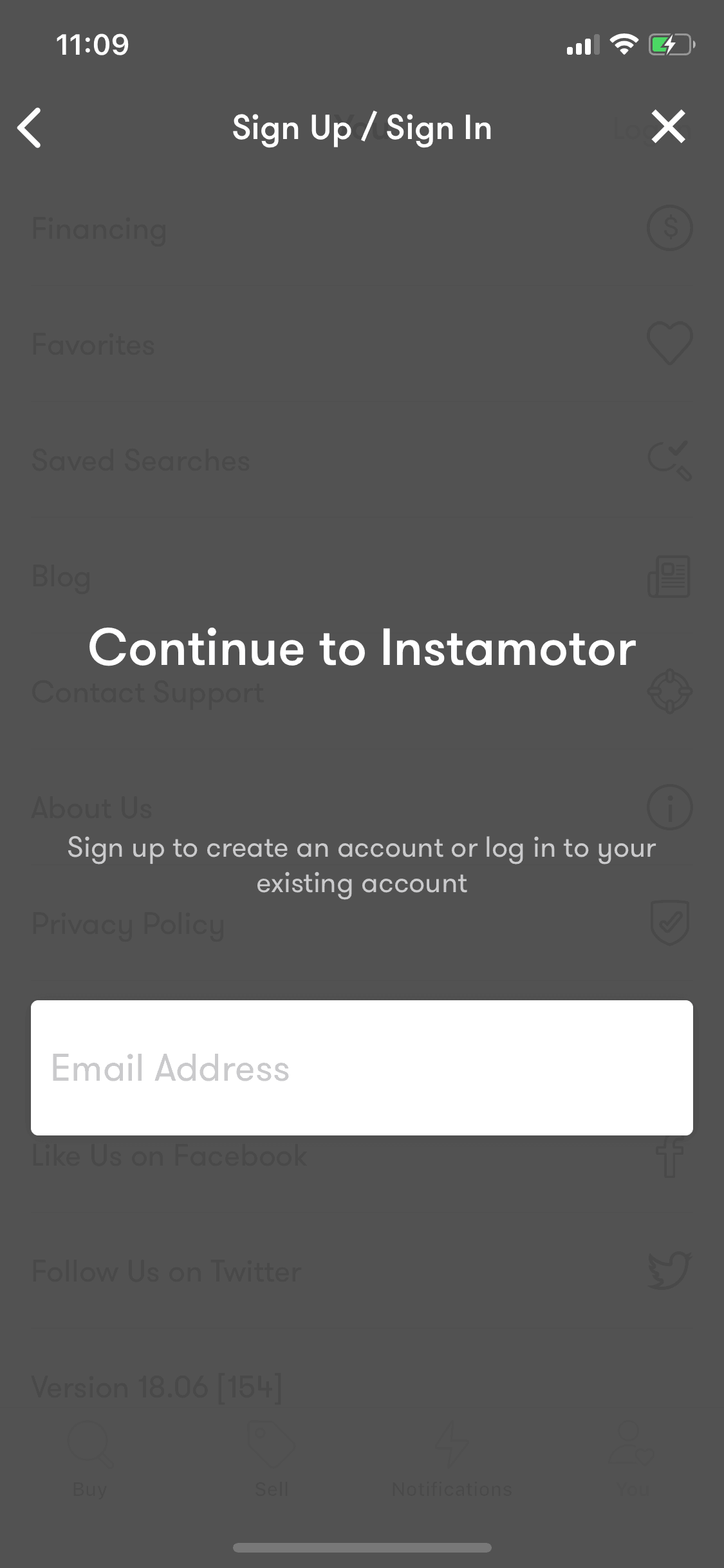 Instamotor iOS Shopping interface screenshot 19