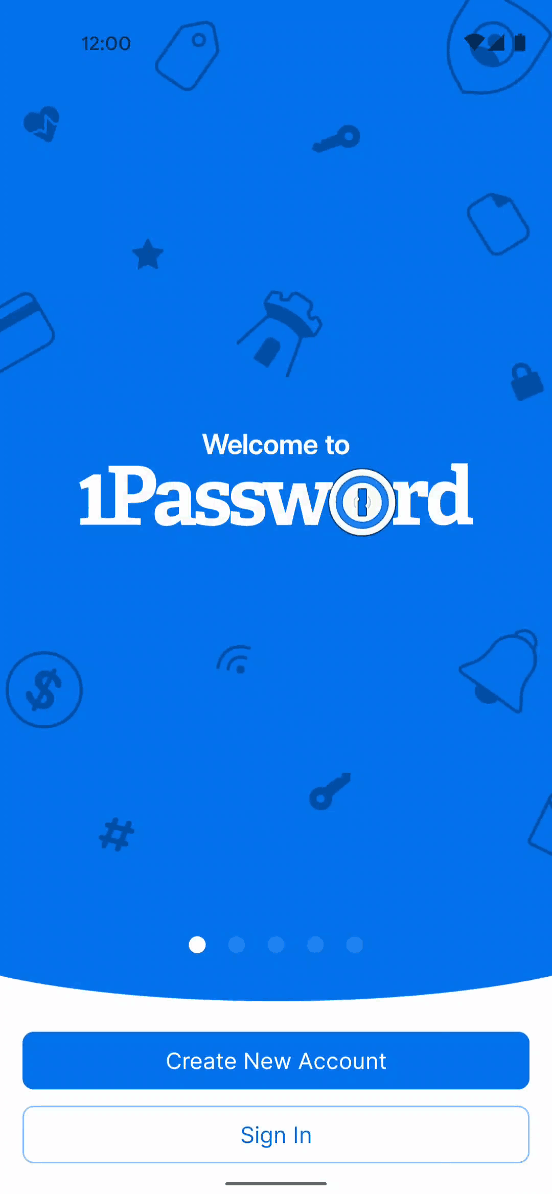 1Password Android Productivity interface screenshot 2