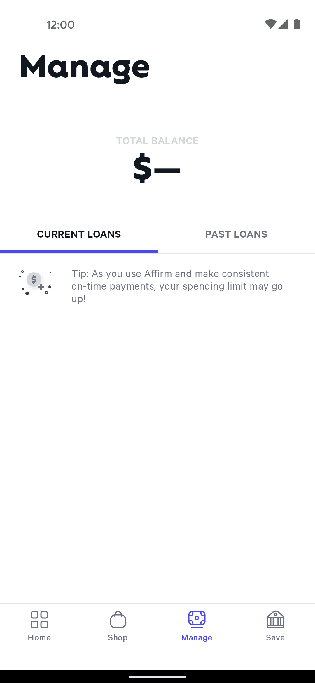 Affirm Android Finance interface screenshot 4
