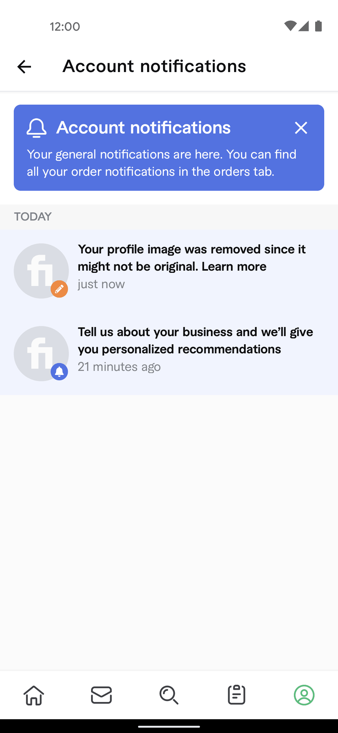 Fiverr Android Business interface screenshot 18