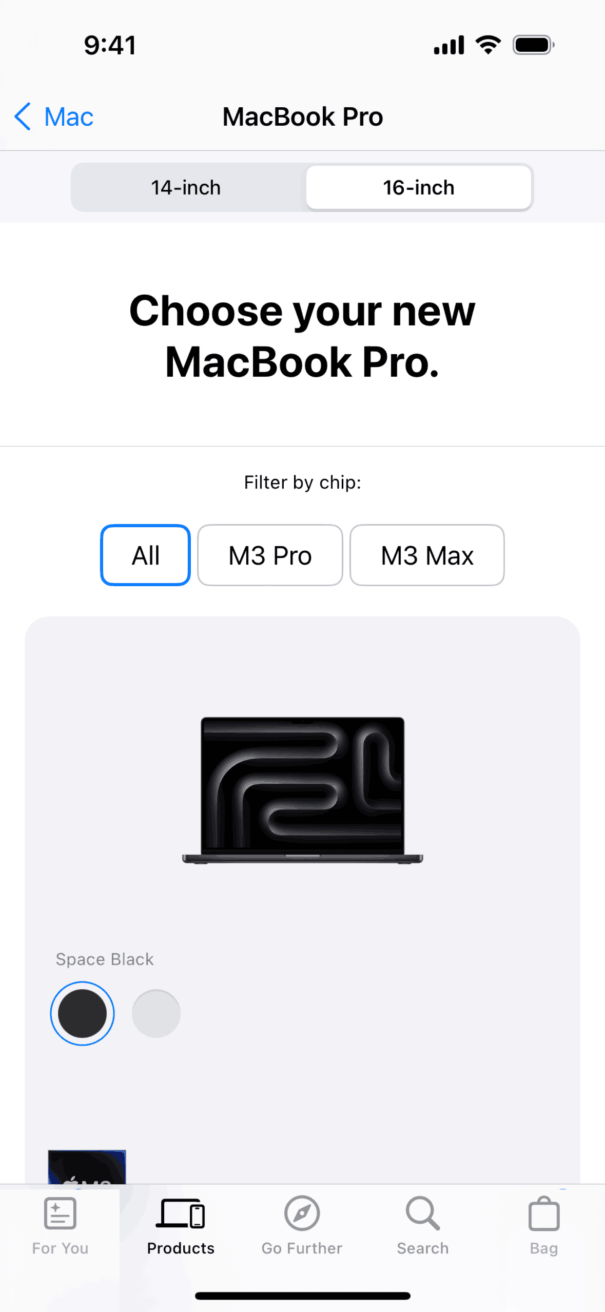 Apple Store iOS Shopping interface screenshot 12