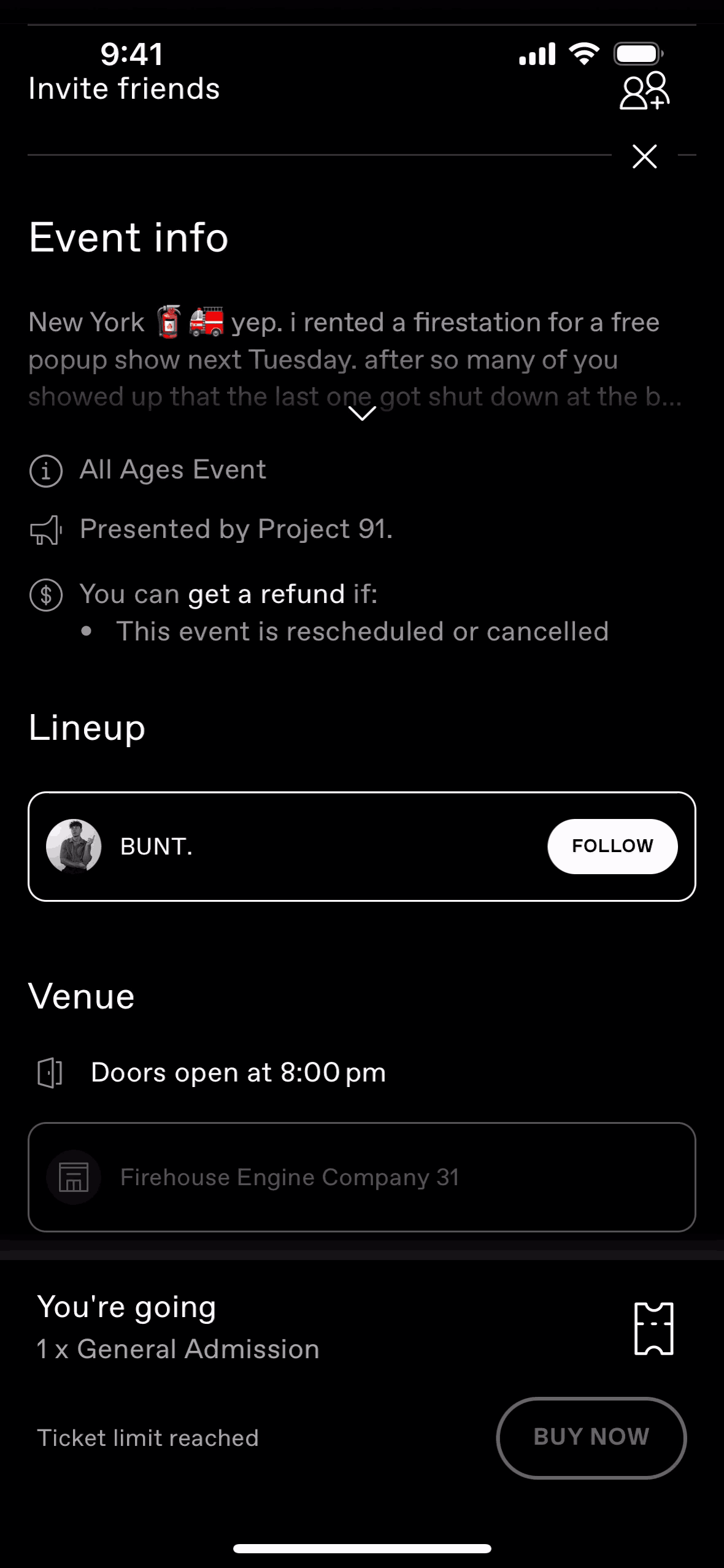 DICE iOS Entertainment interface screenshot 10