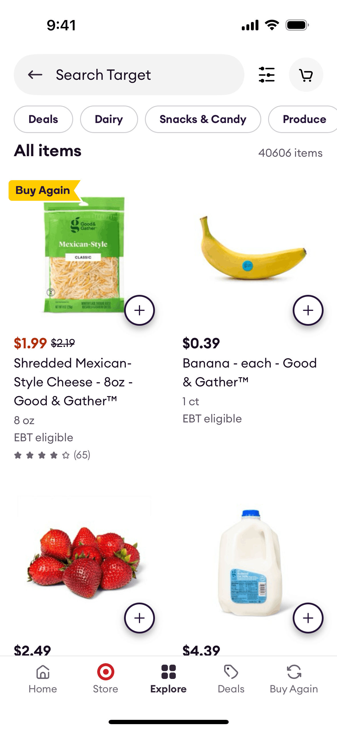 Shipt iOS Food & Drink interface screenshot 2